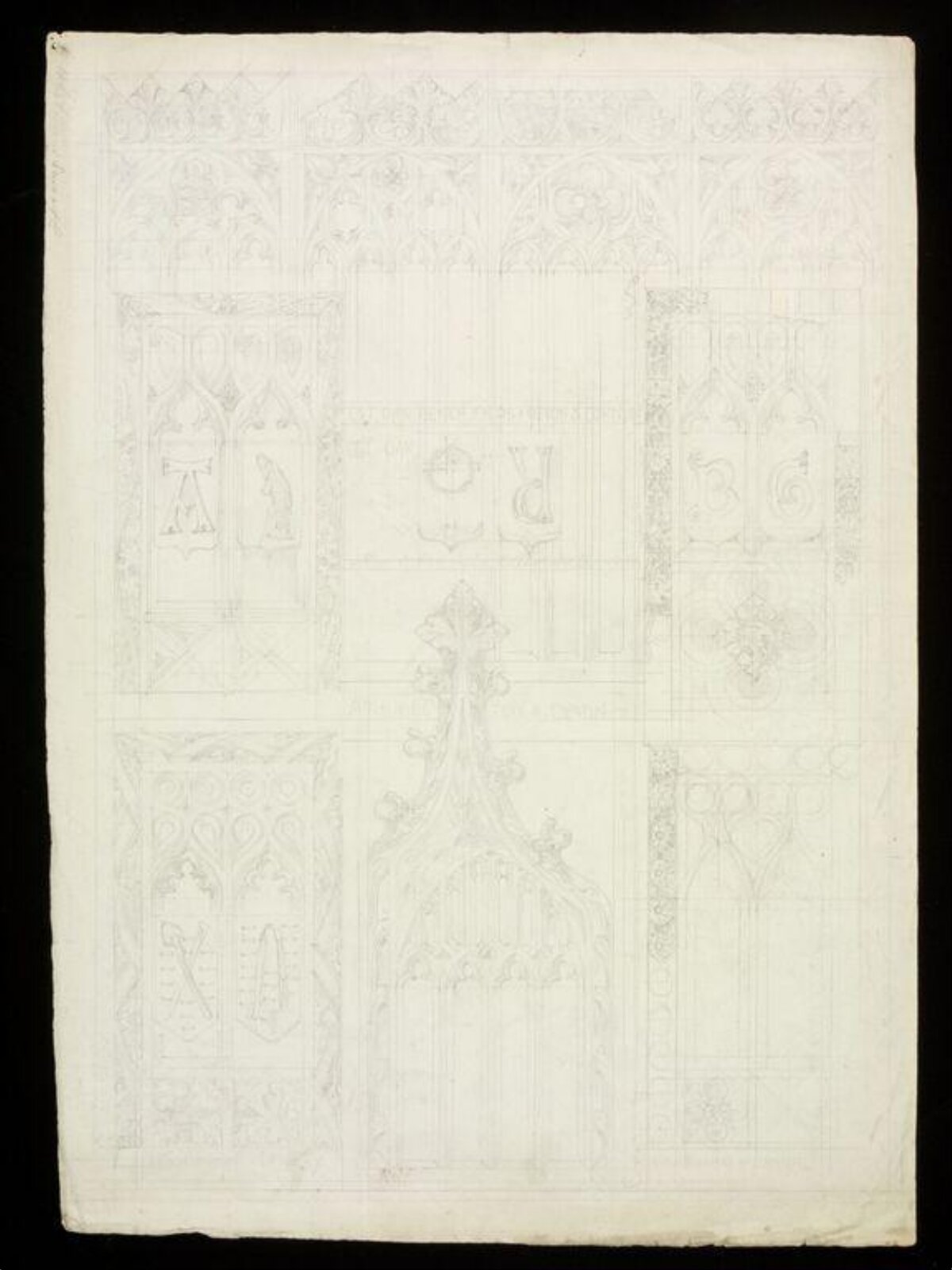 Drawing, W. R. Lethaby, late 19th-early 20th century