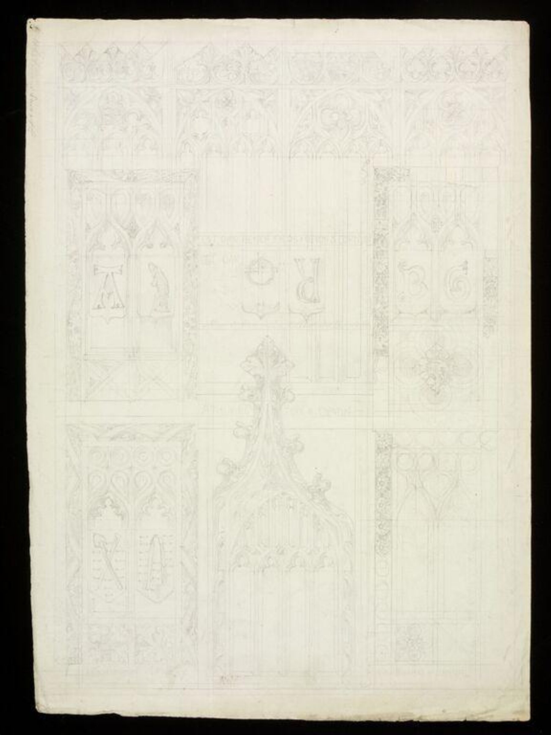 Drawing, W. R. Lethaby, late 19th-early 20th century