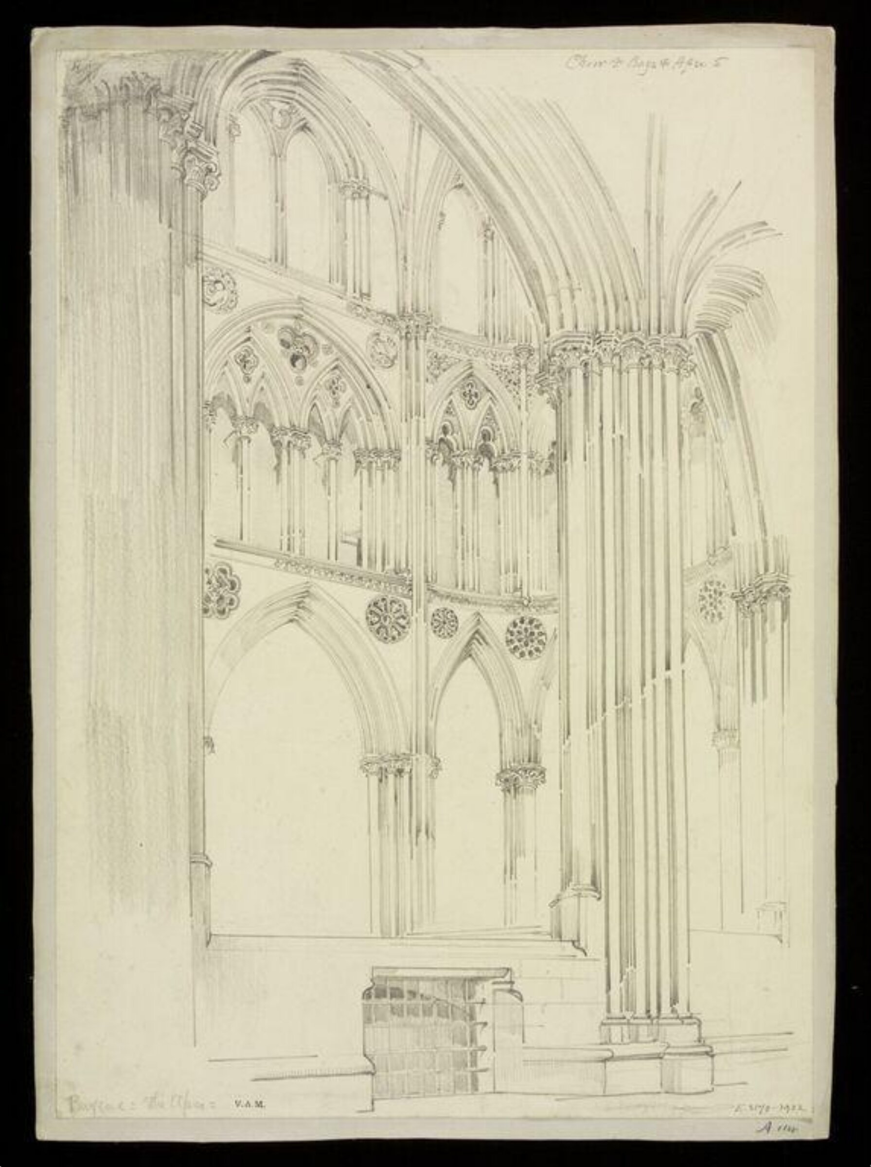 Drawing, W. R. Lethaby, late 19th-early 20th century