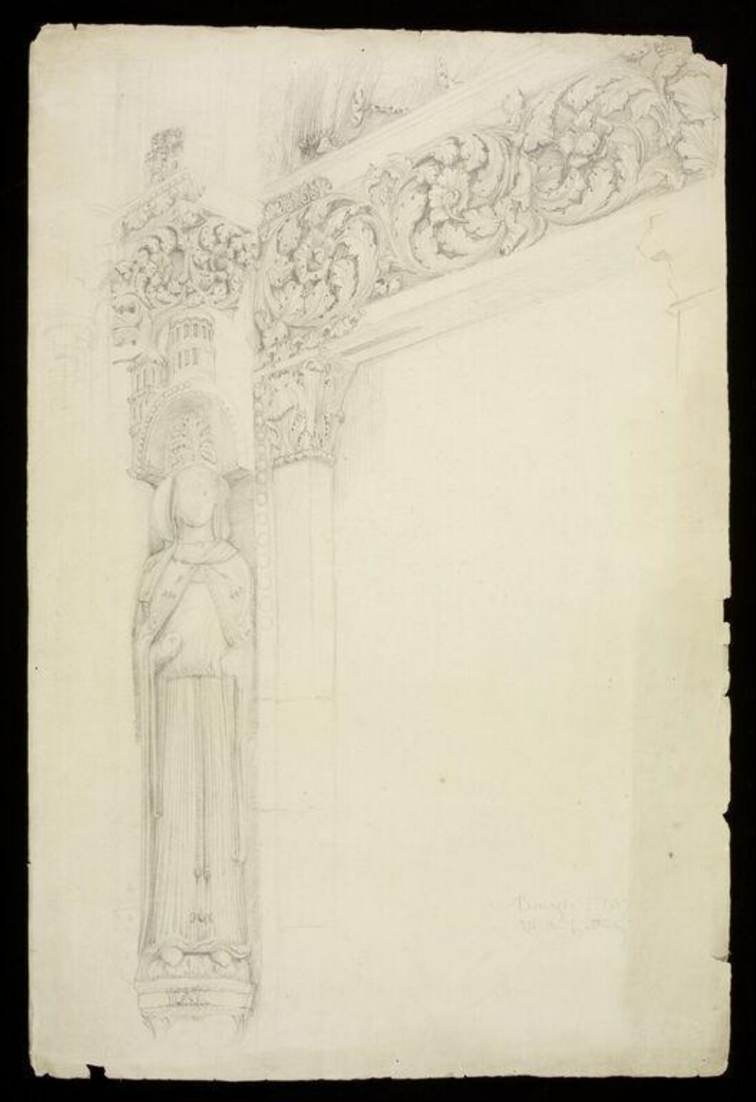 Drawing, W. R. Lethaby, 1887