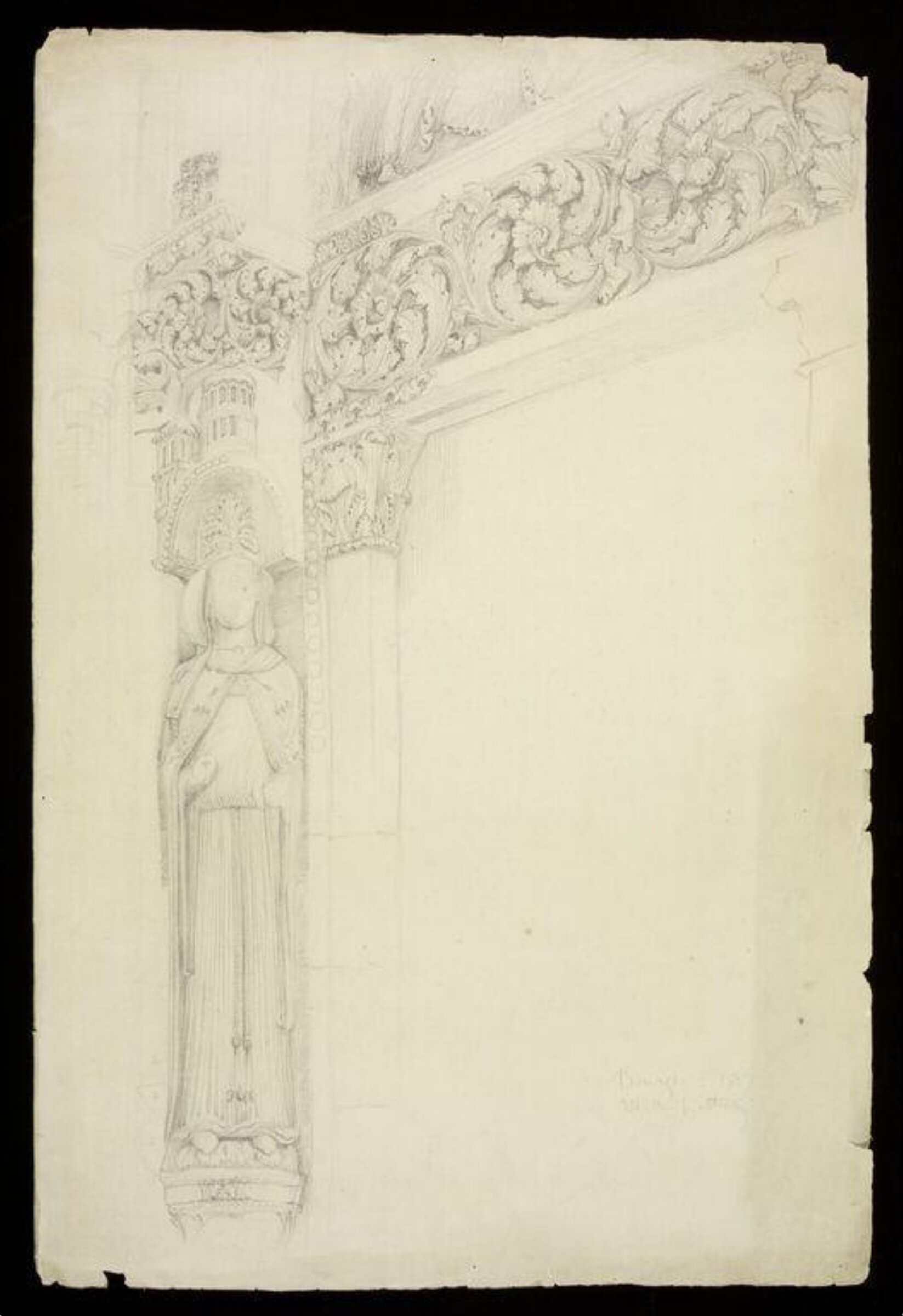Drawing, W. R. Lethaby, 1887
