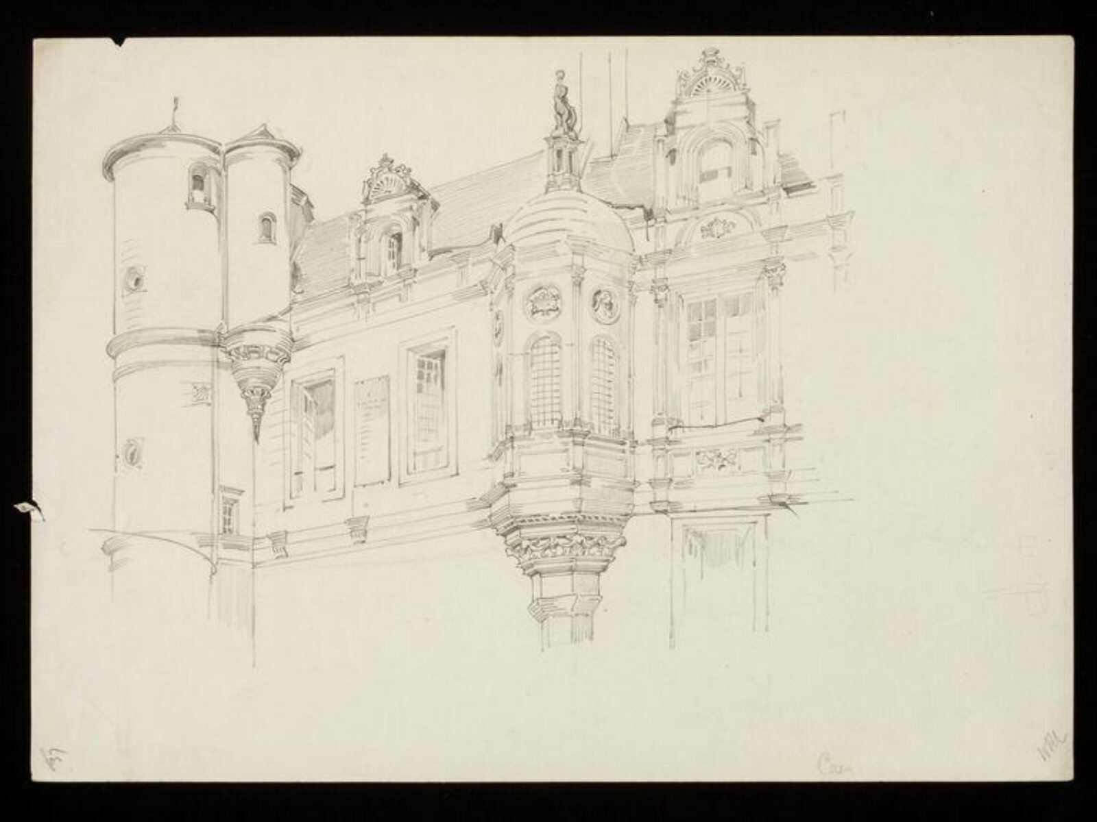 Drawing, W. R. Lethaby, late 19th-early 20th century