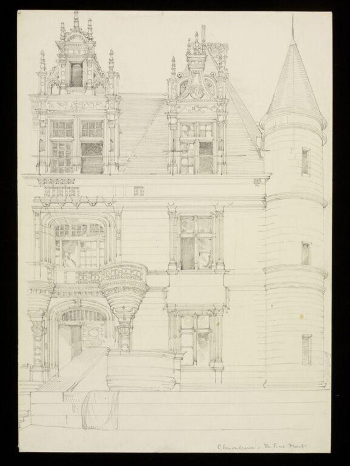 Drawing, W. R. Lethaby, late 19th-early 20th century