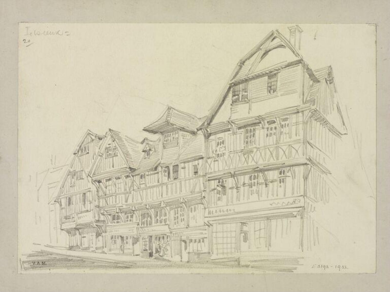 Drawing, W. R. Lethaby, late 19th-early 20th century