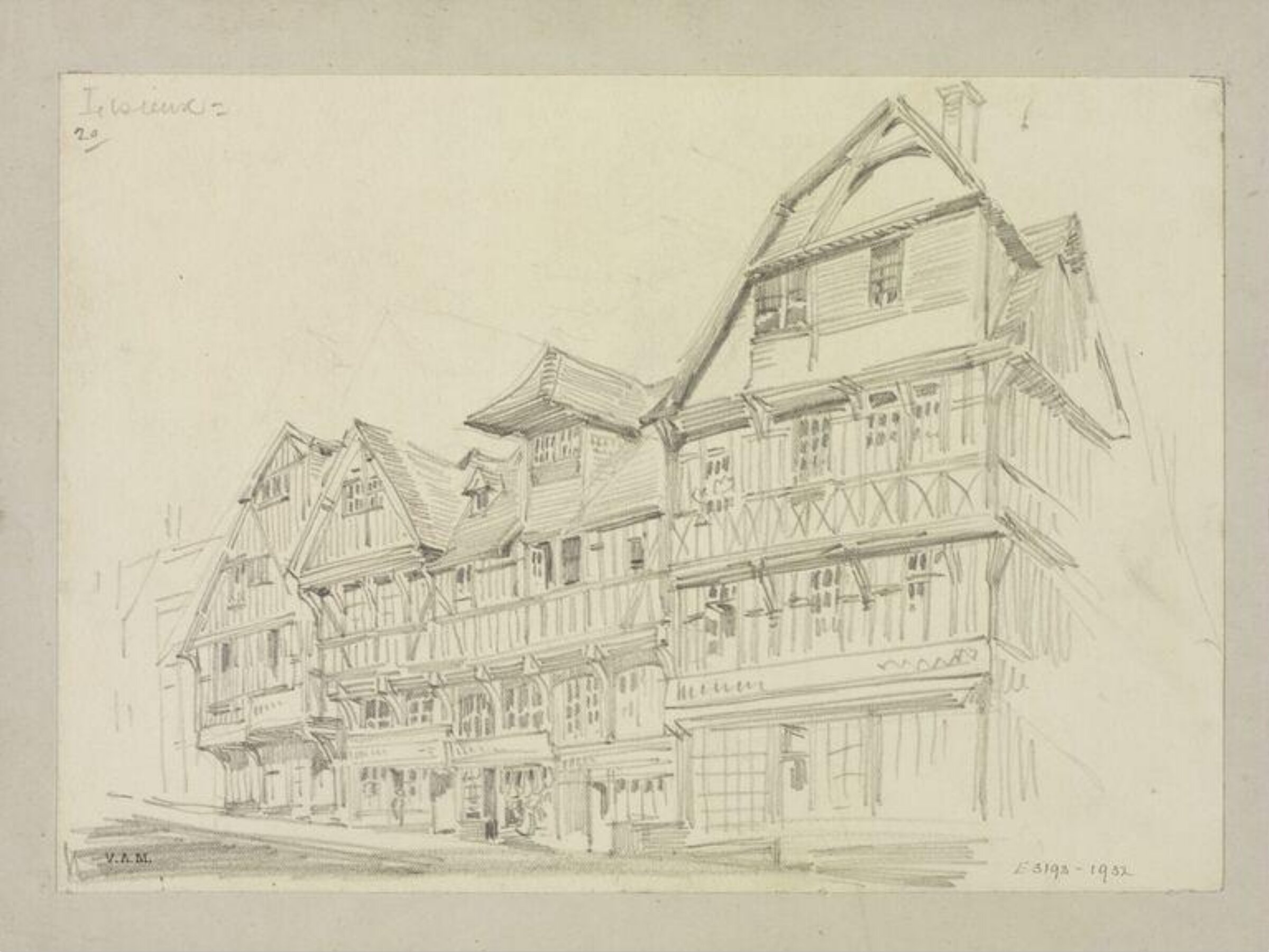 Drawing, W. R. Lethaby, late 19th-early 20th century