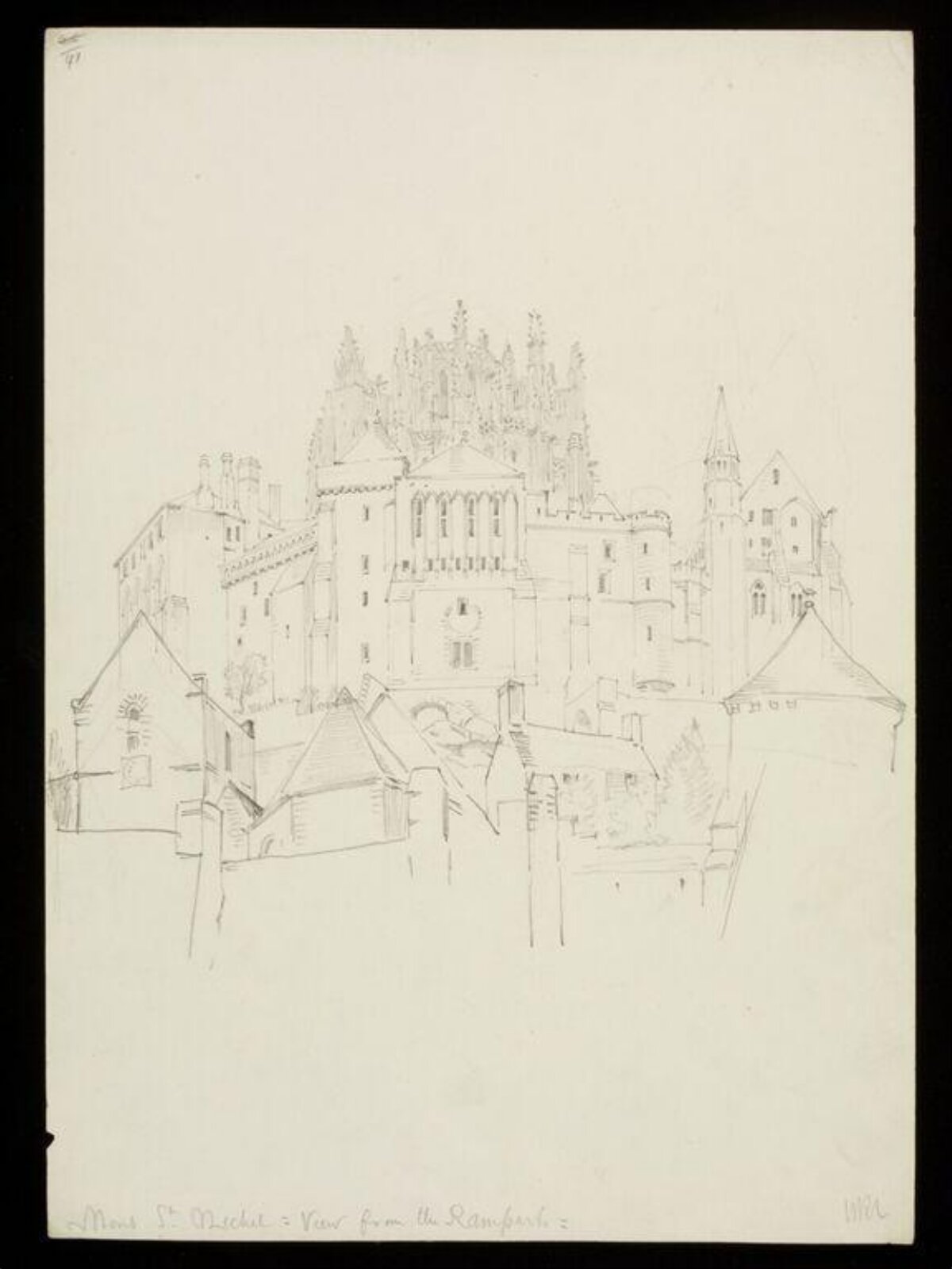 Drawing, W. R. Lethaby, late 19th-early 20th century