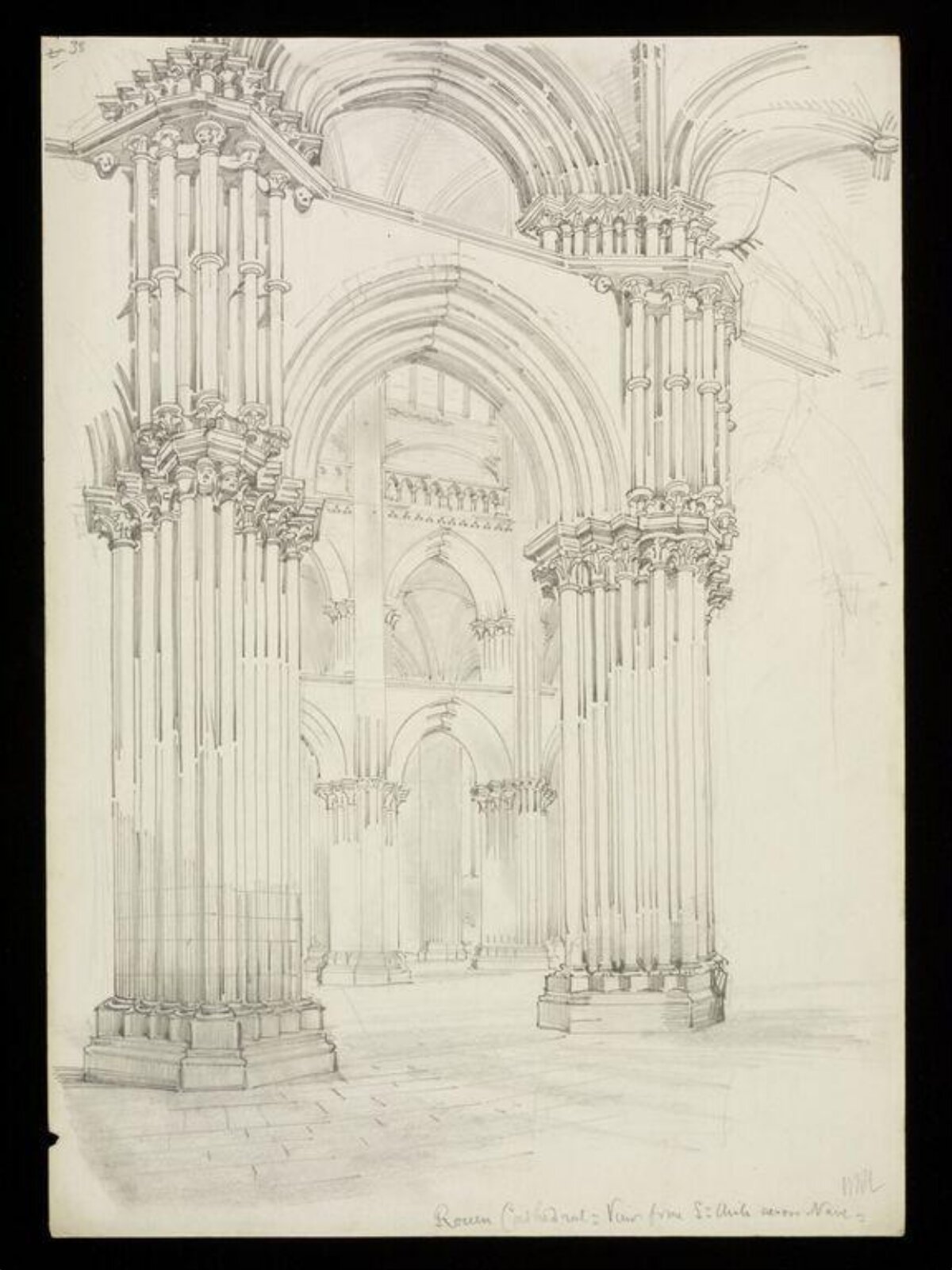Drawing, W. R. Lethaby, late 19th-early 20th century
