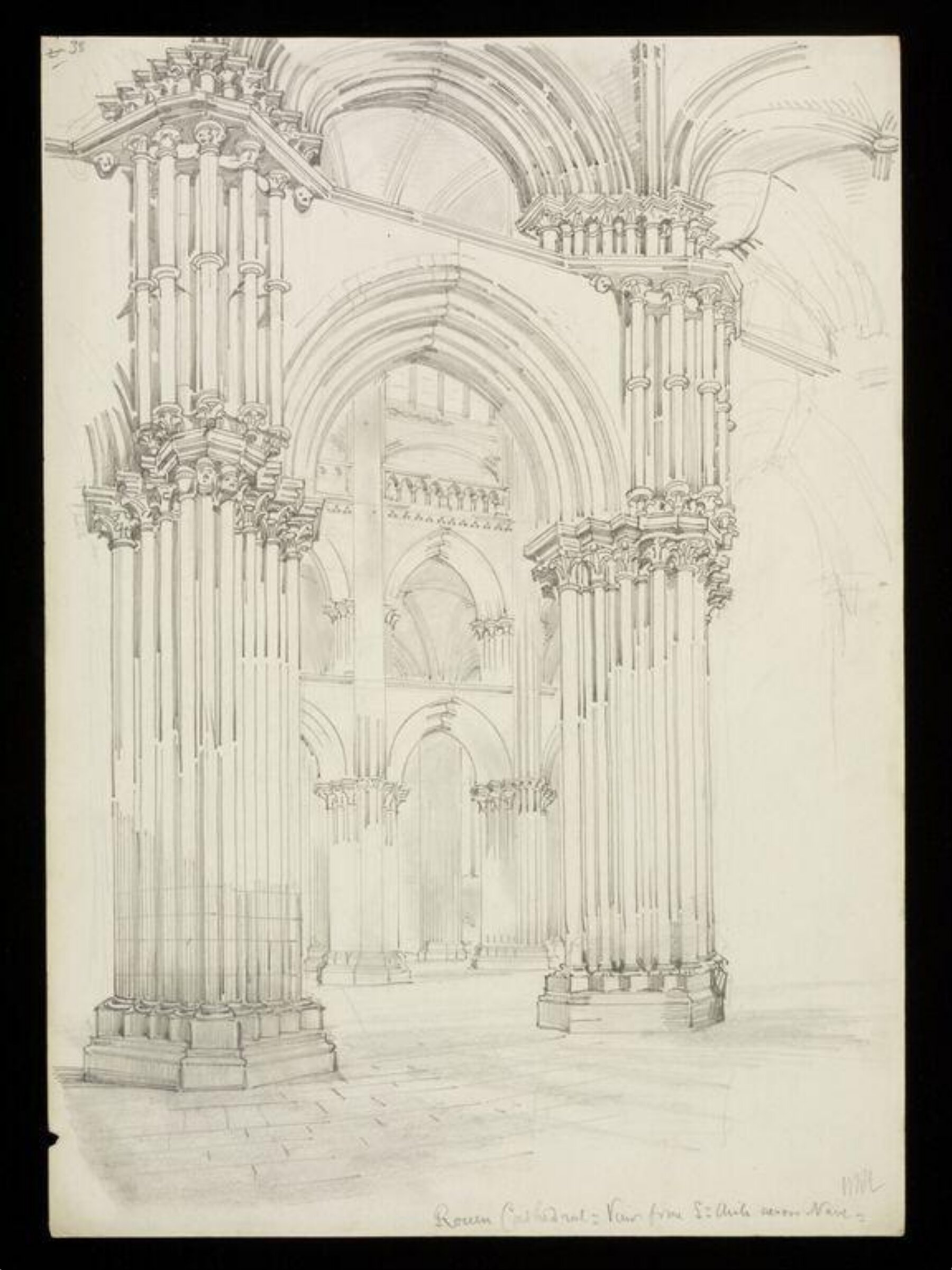 Drawing, W. R. Lethaby, late 19th-early 20th century