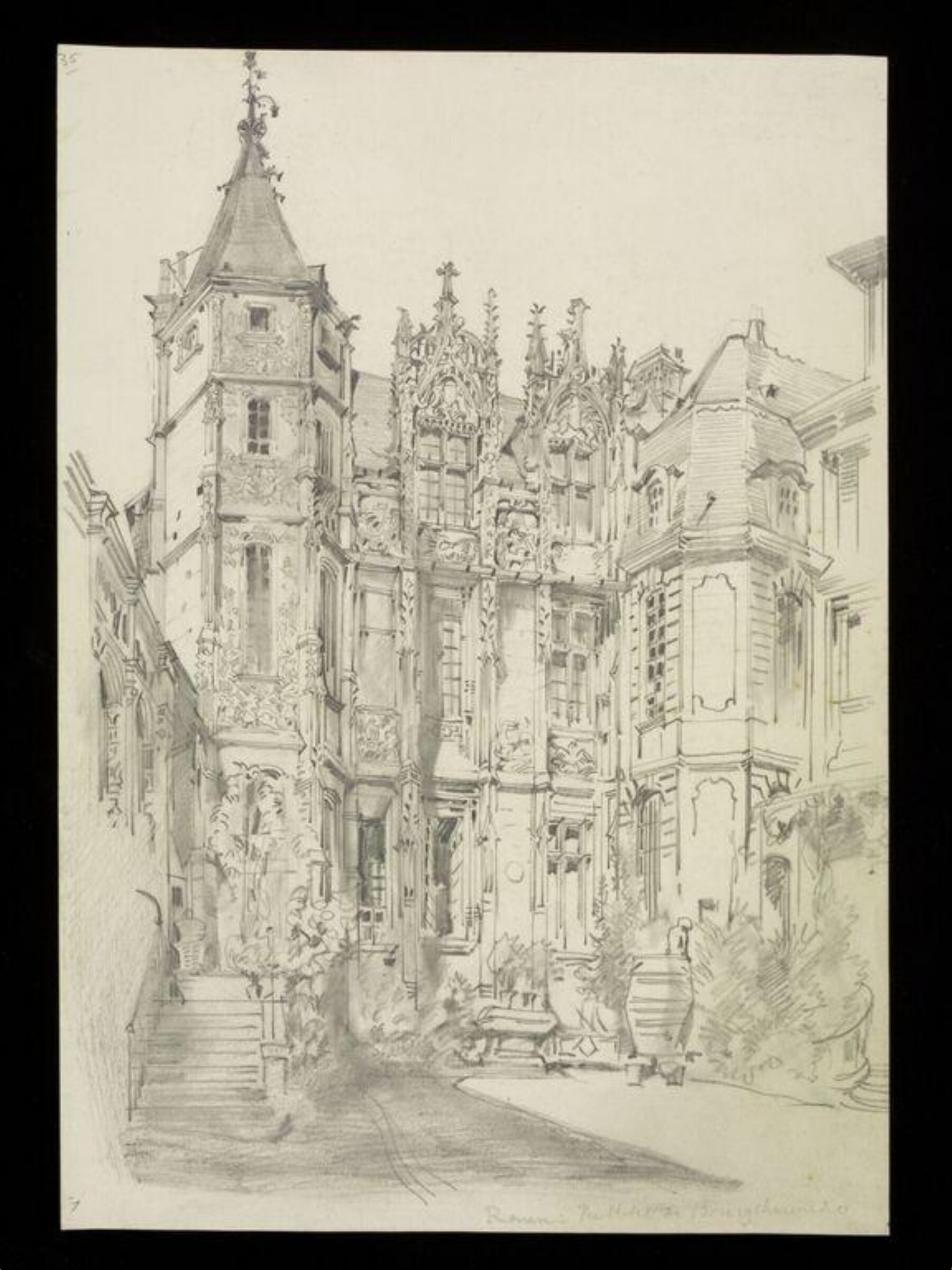 Drawing, W. R. Lethaby, late 19th-early 20th century