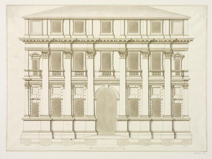 Elevation of Palazzo Valmarana, Vicenza top image