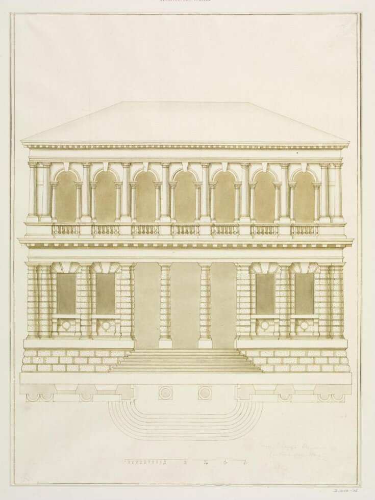 Elevation of Ca’ Rezzonico, Venice top image