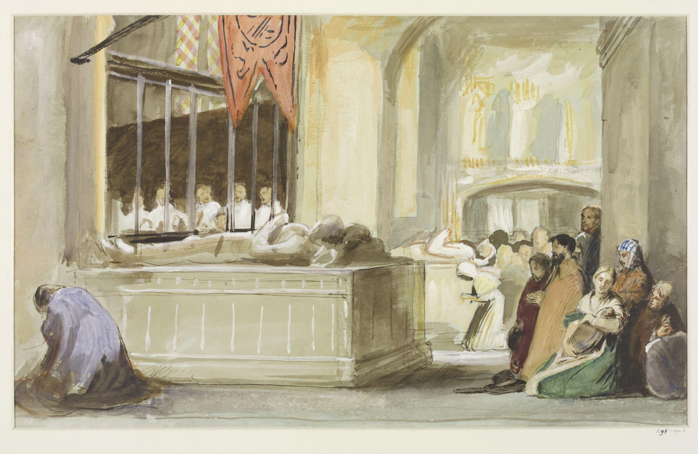 Watercolour, John Evan Hodgson, 1860s-80s