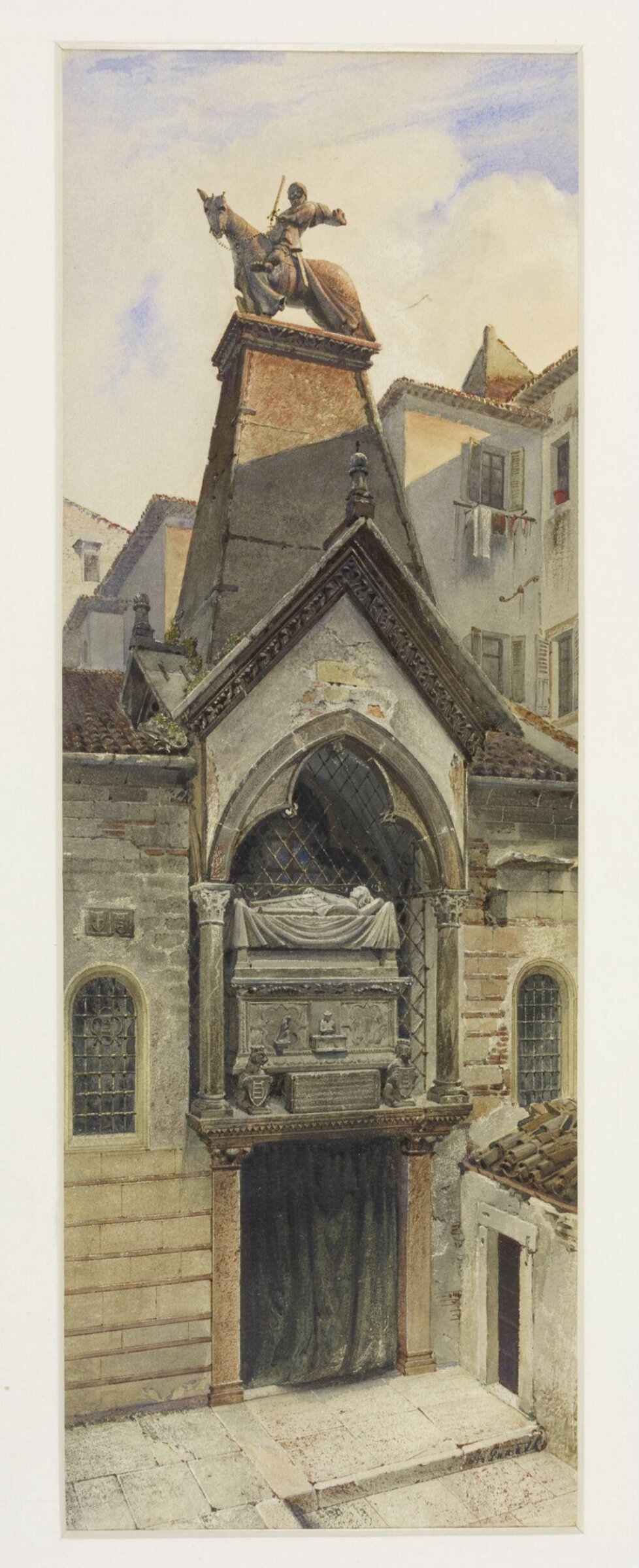 Monument to Count Guglielmo Castelbarco, Verona., Adolf Gnauth, 1860-1884