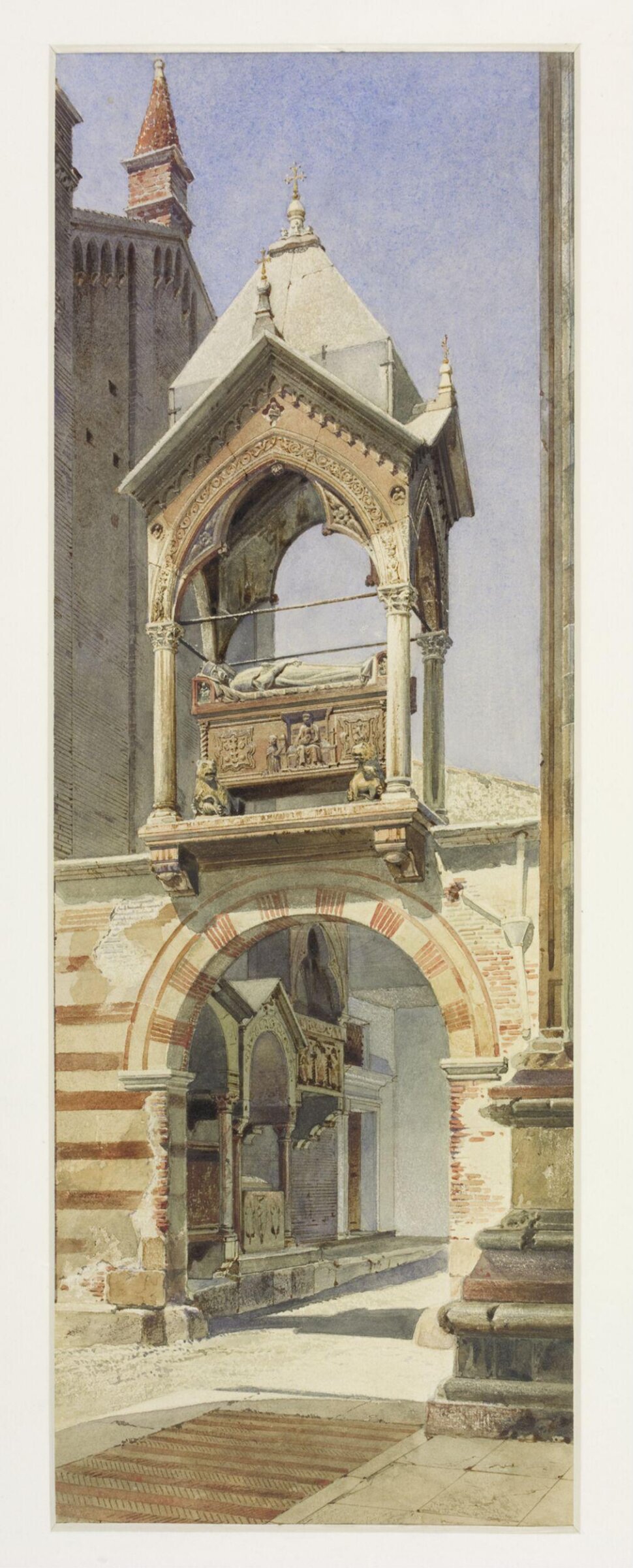 Monument to Can Grande della Scala, Verona., Adolf Gnauth, 1860-1884