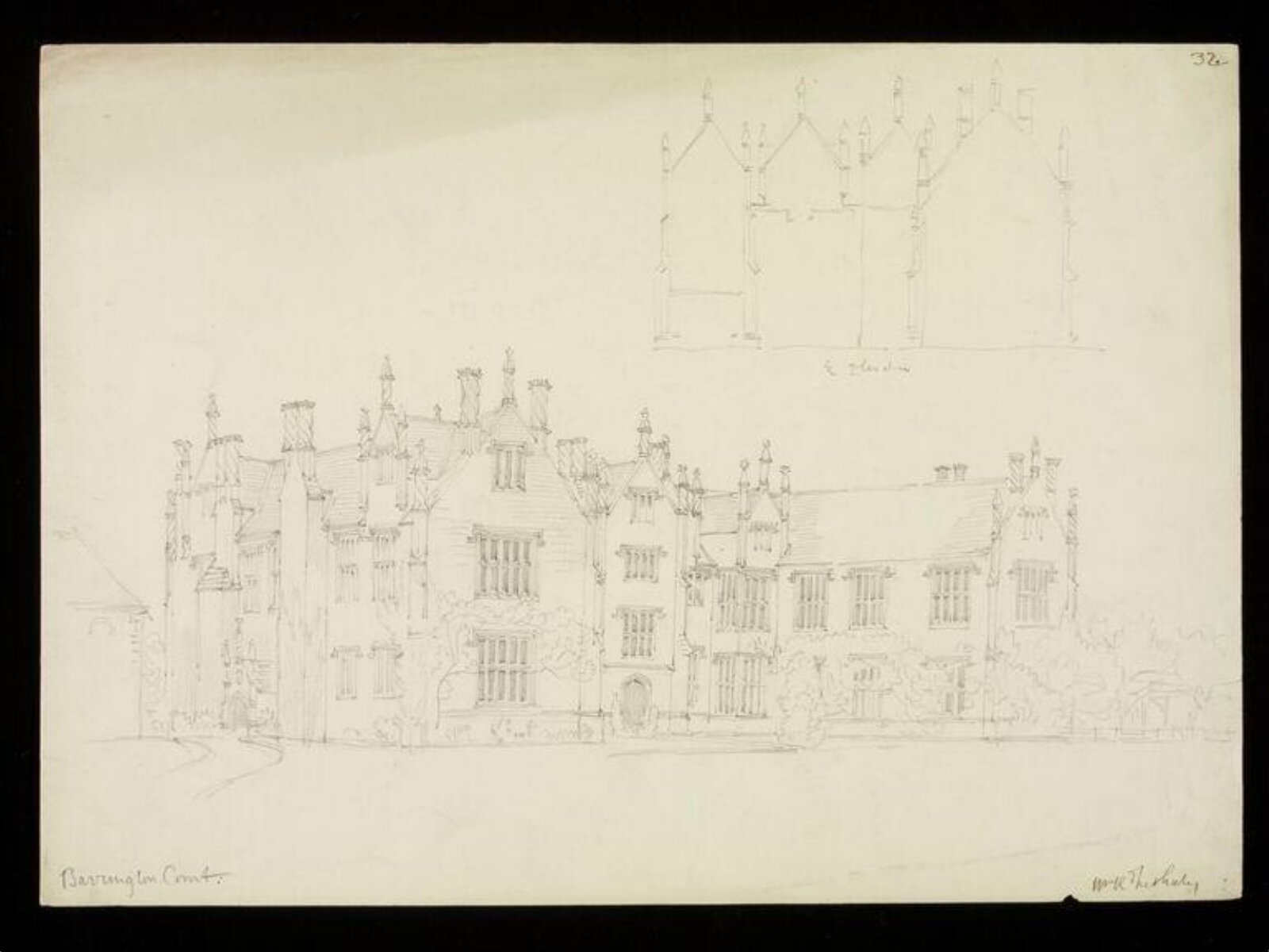 Drawing, W. R. Lethaby, late 19th-early 20th century