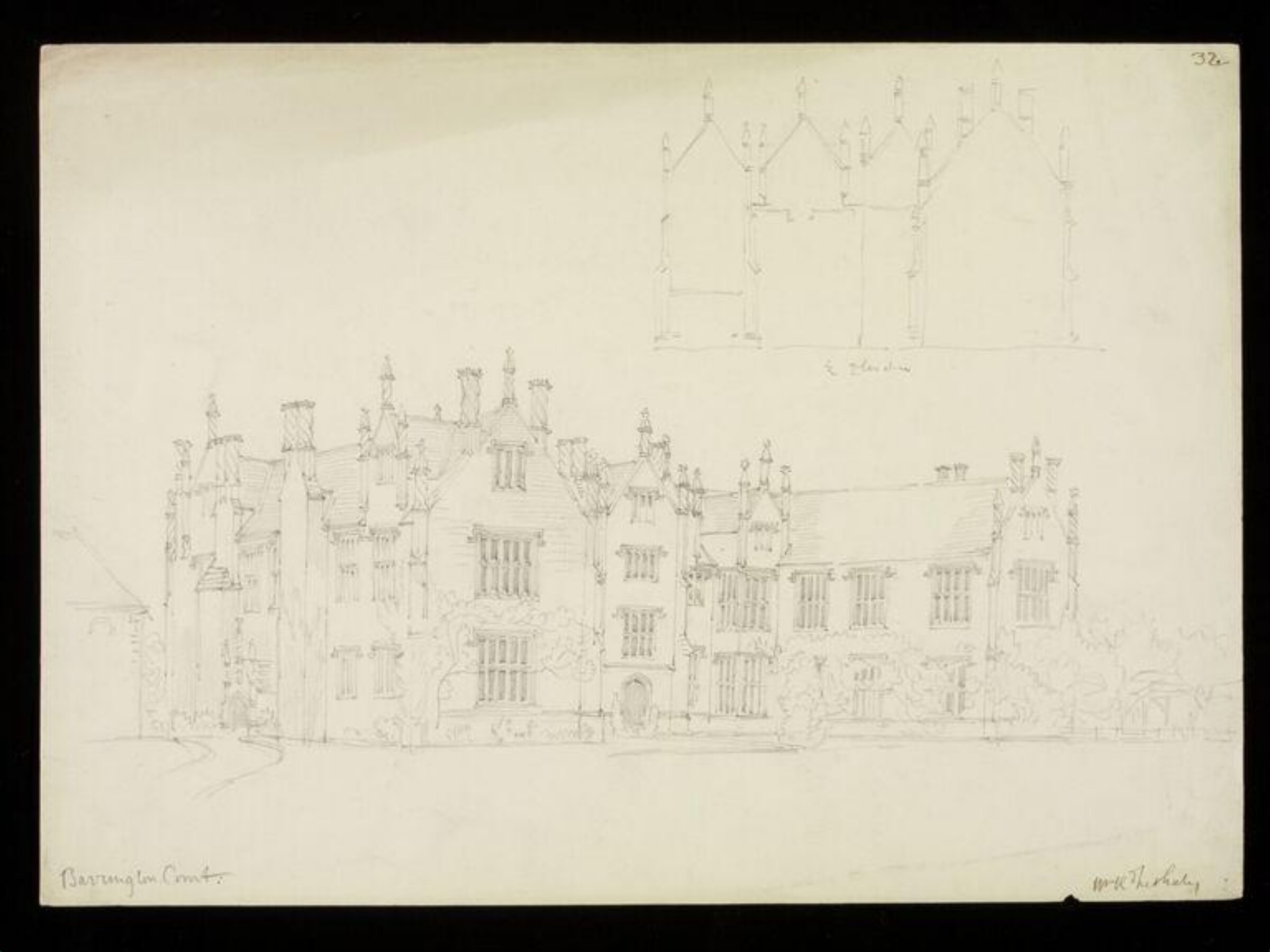 Drawing, W. R. Lethaby, late 19th-early 20th century