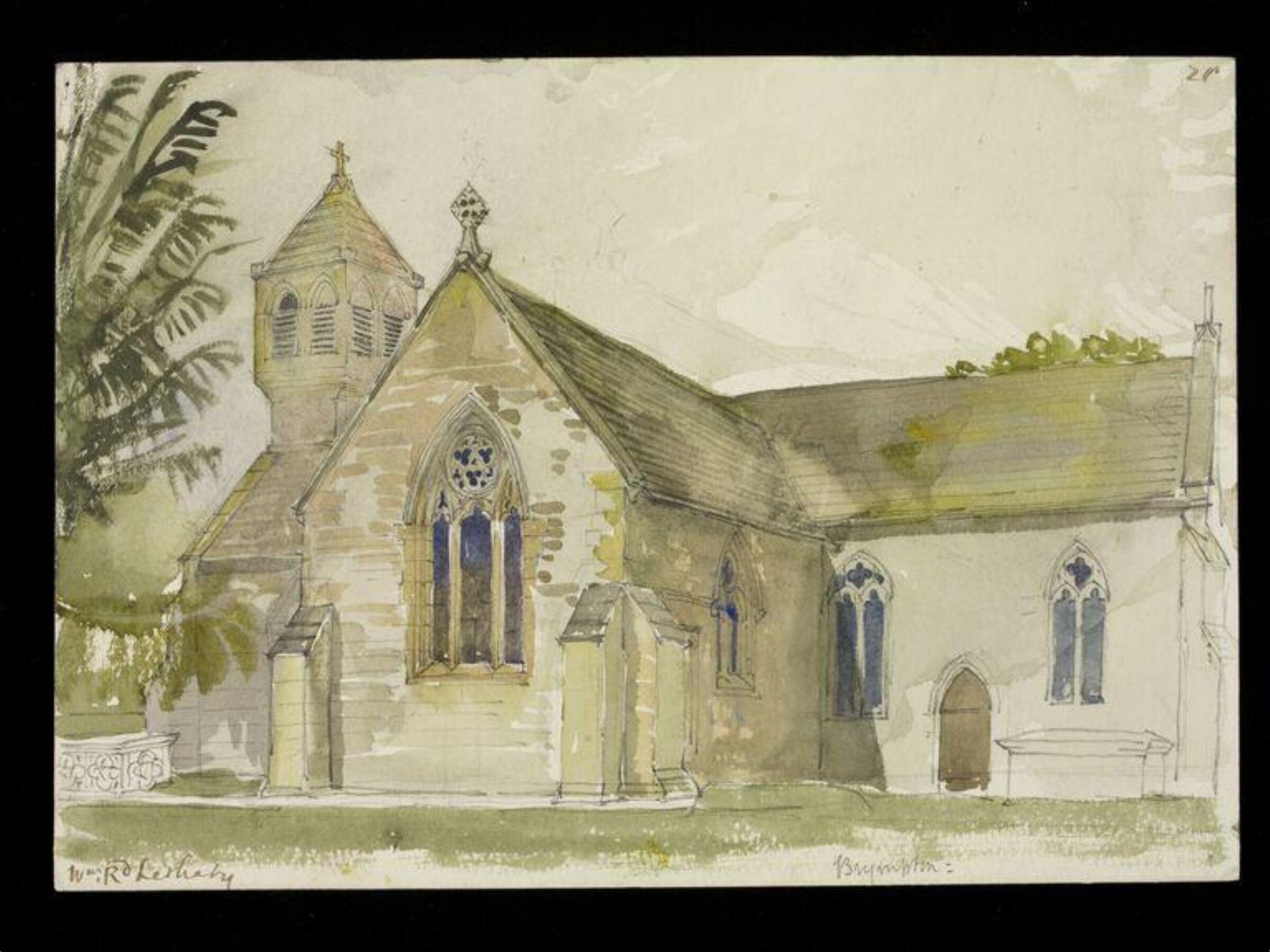 Drawing, W. R. Lethaby, late 19th-early 20th century