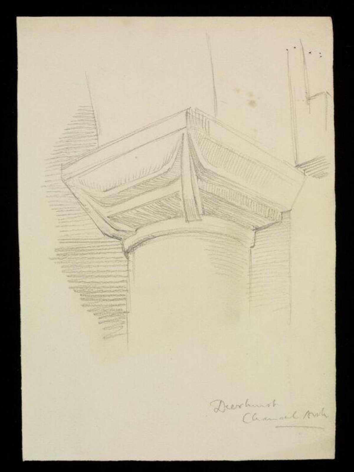 Drawing, W. R. Lethaby, late 19th-early 20th century