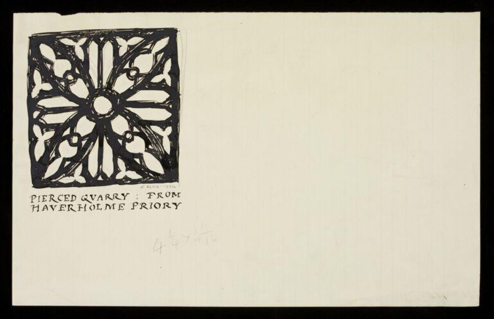 Drawing, W. R. Lethaby, late 19th-early 20th century