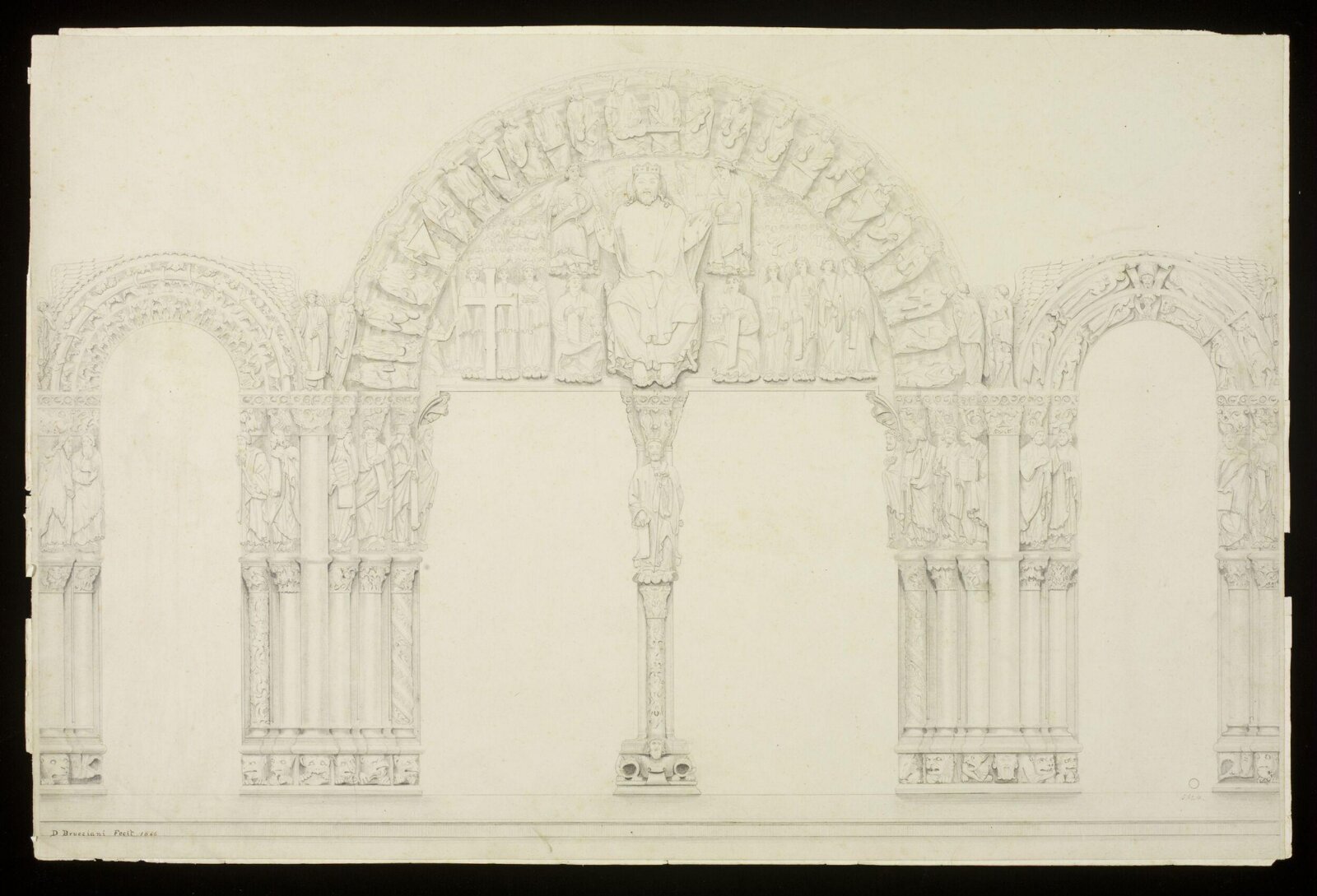 Drawing, Domenico Brucciani, 1866