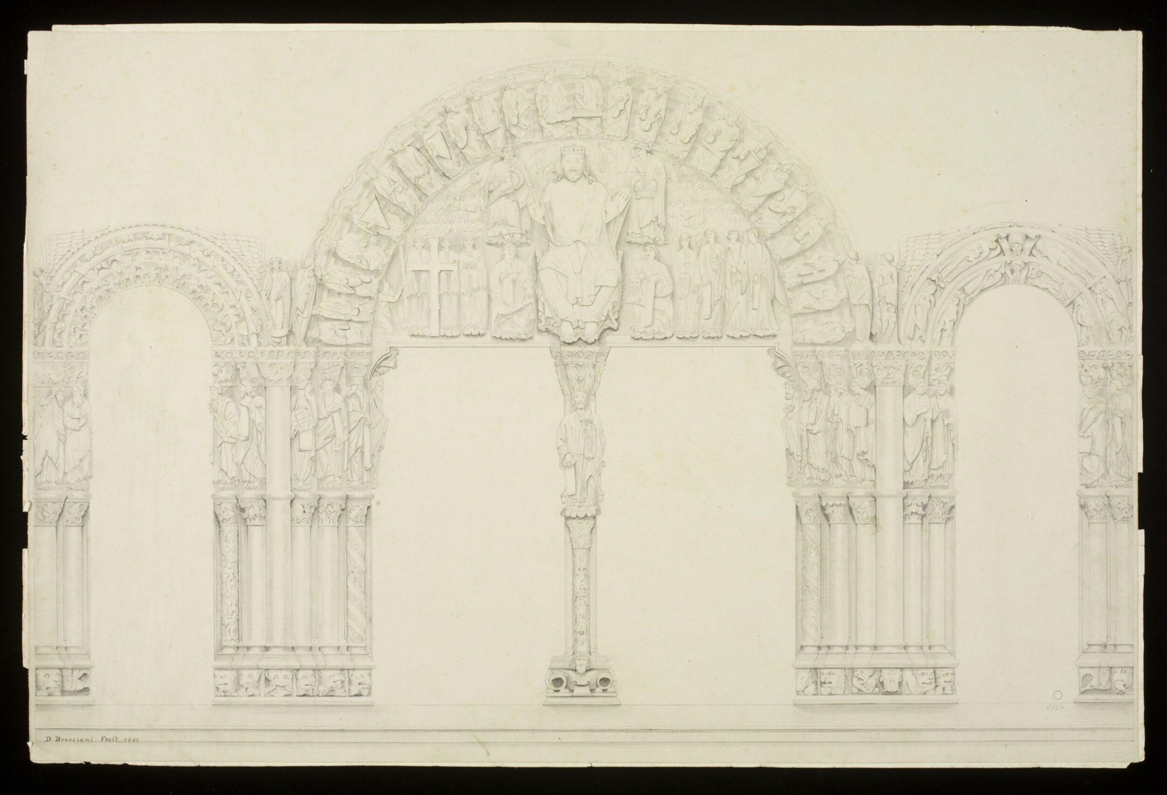 Drawing, Domenico Brucciani, 1866