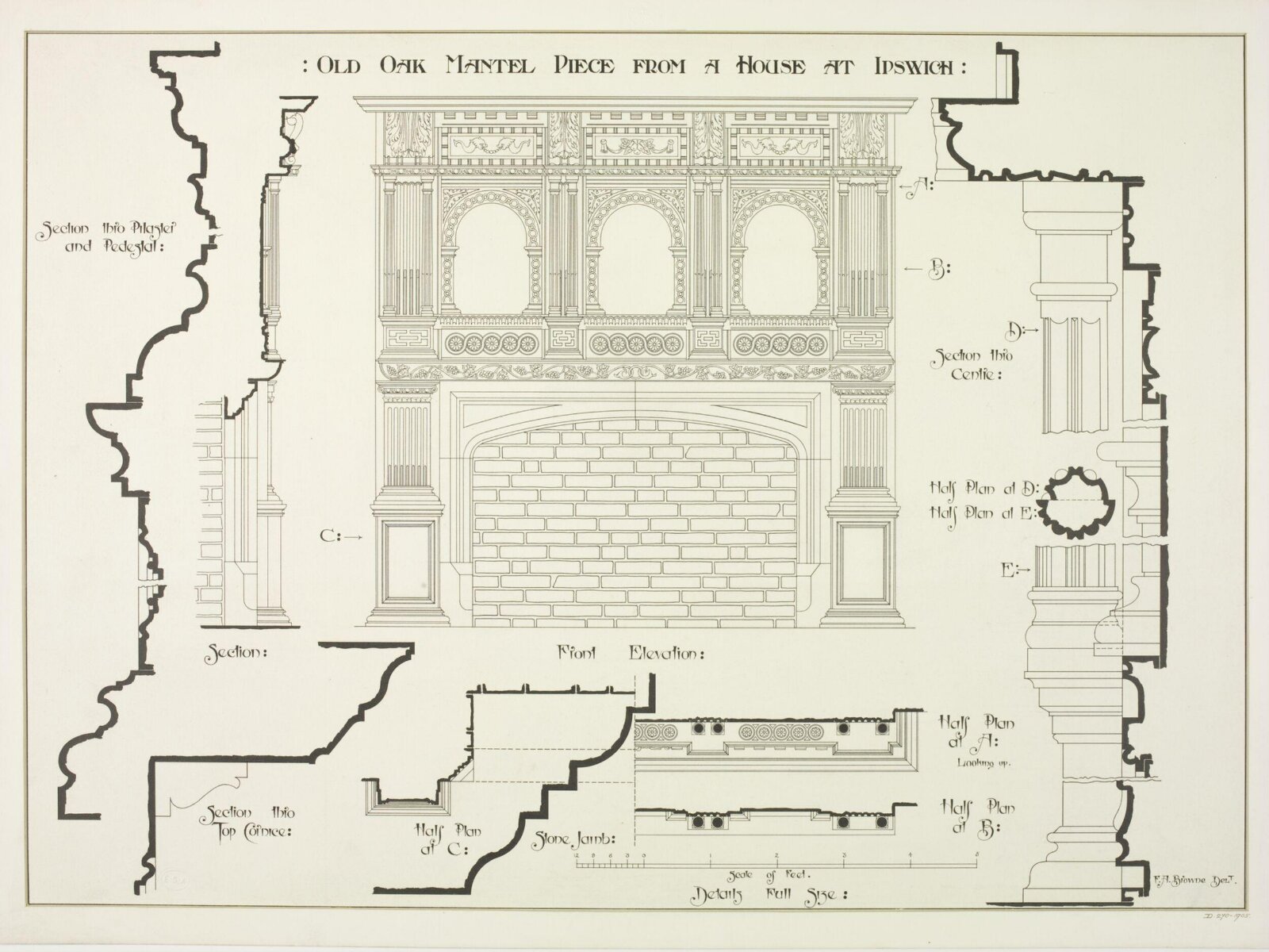 Drawing, F.A. Browne, 1904