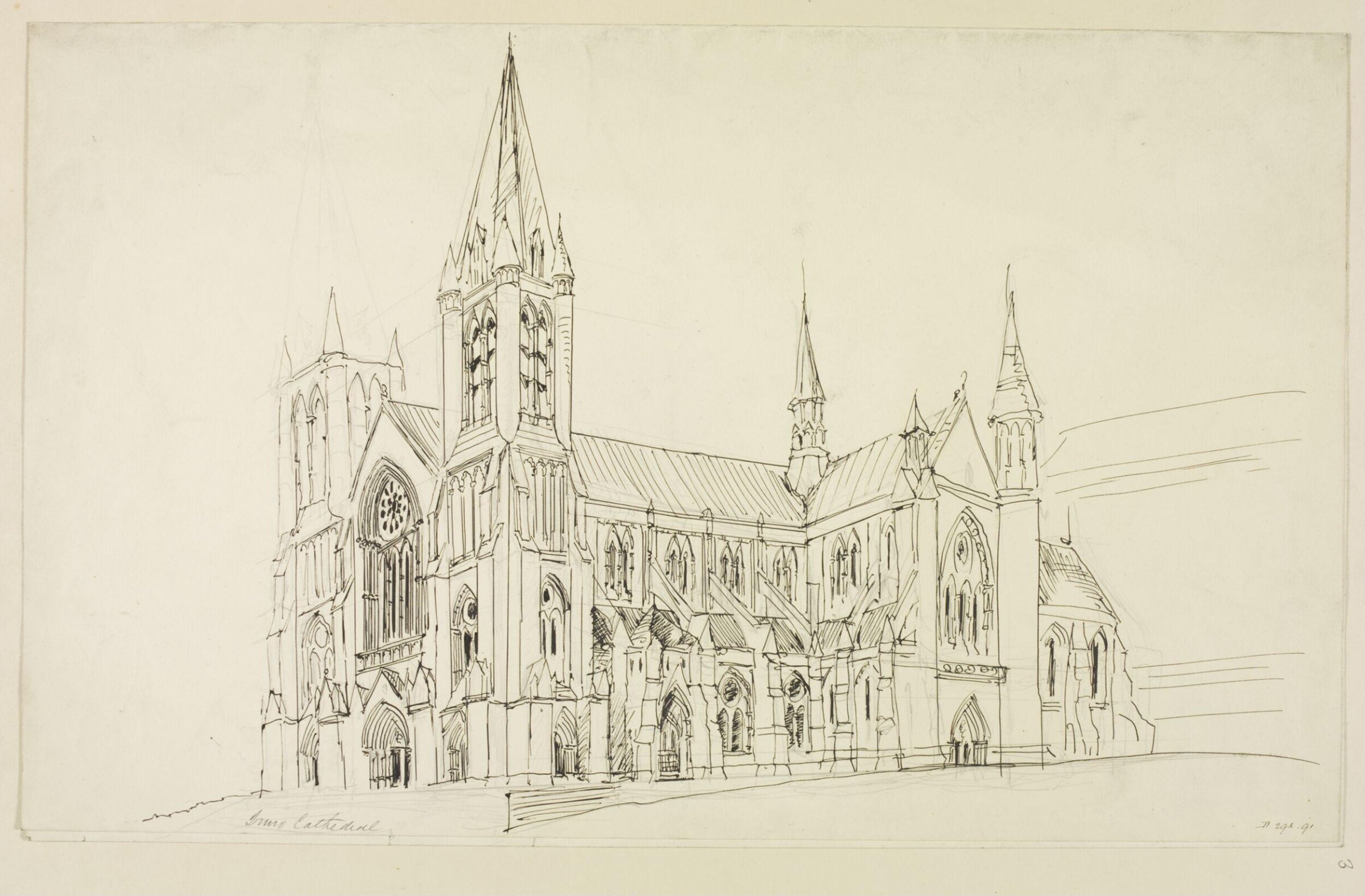 Drawing, William Burges, ca. 1878