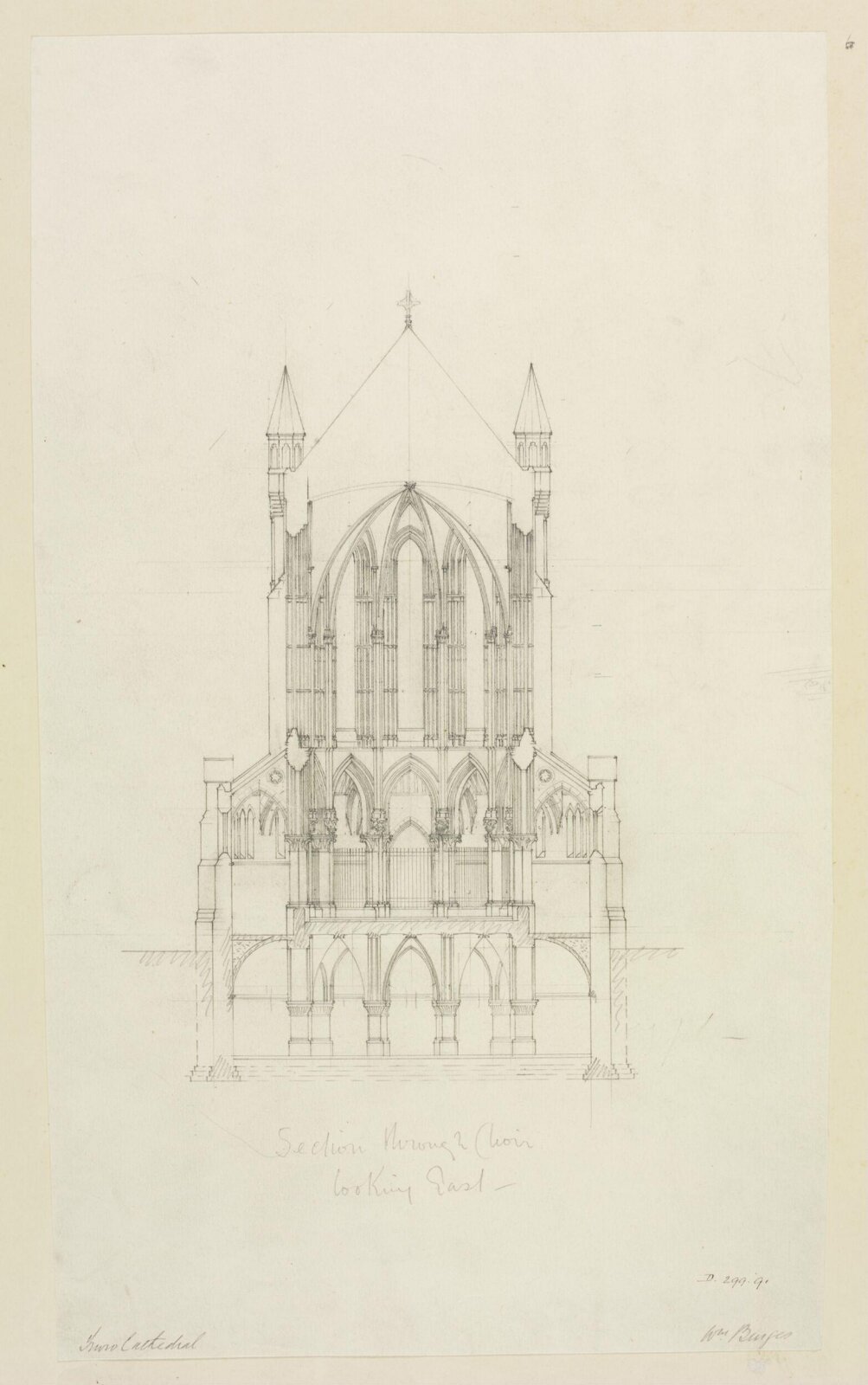 Drawing, William Burges, ca. 1878