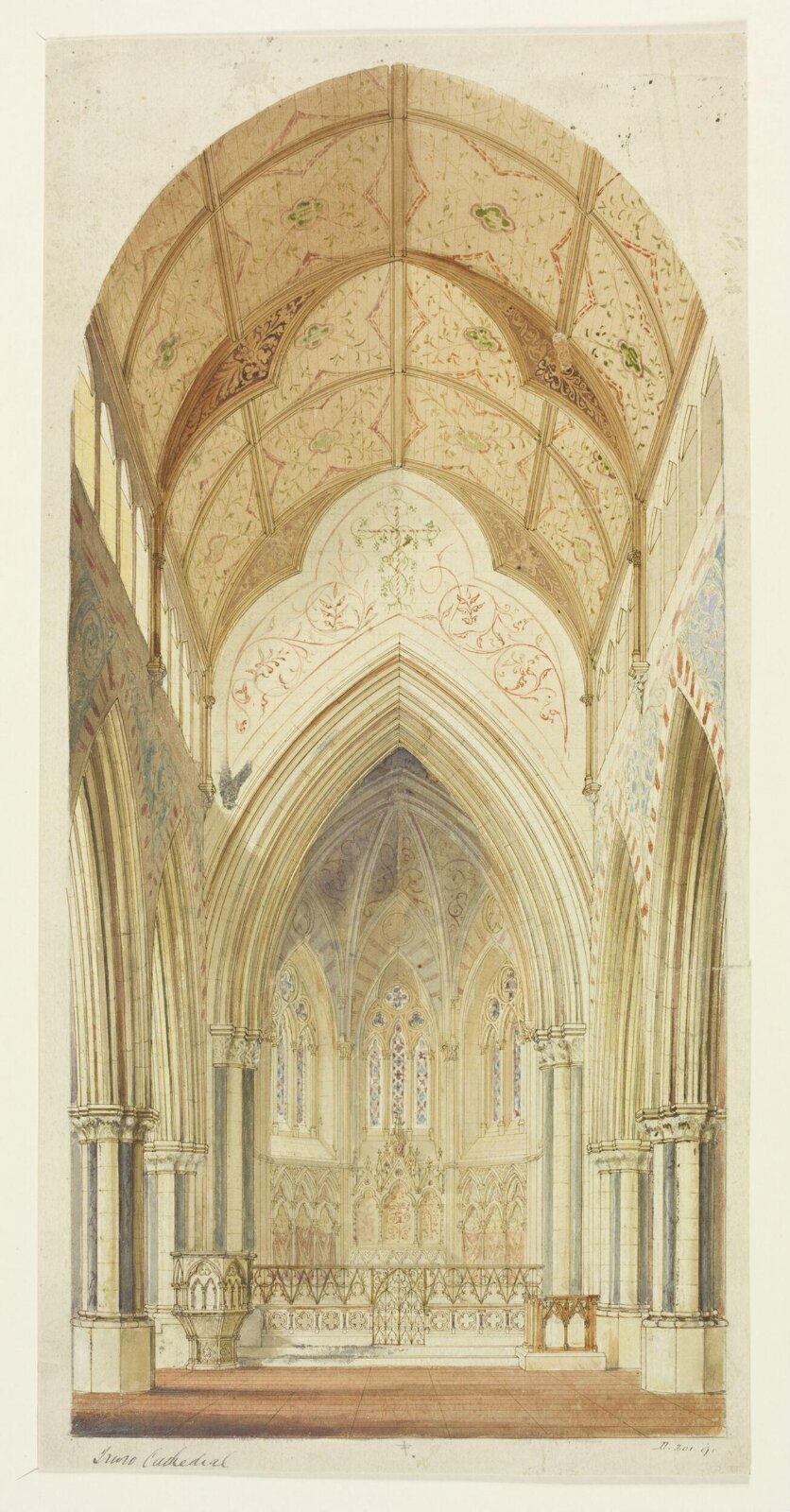 Drawing, William Burges, ca. 1878