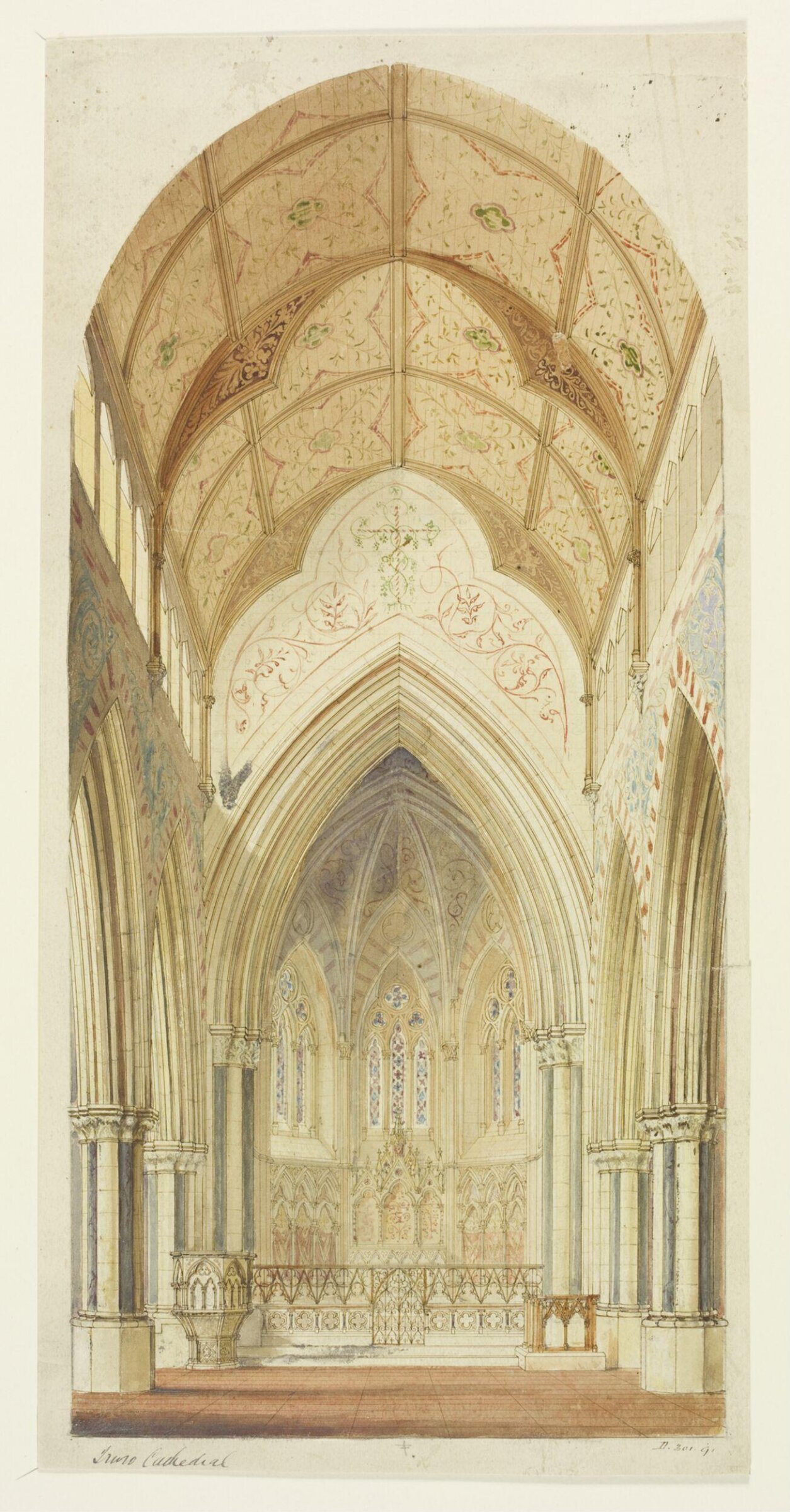 Drawing, William Burges, ca. 1878
