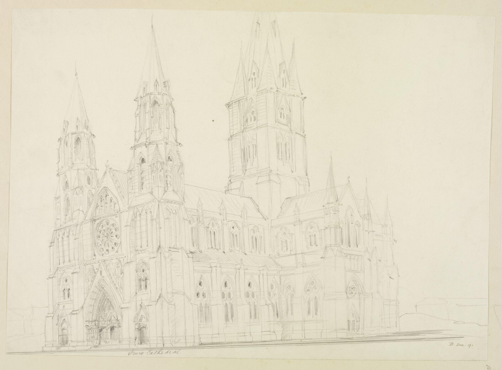 Drawing, William Burges, ca. 1878