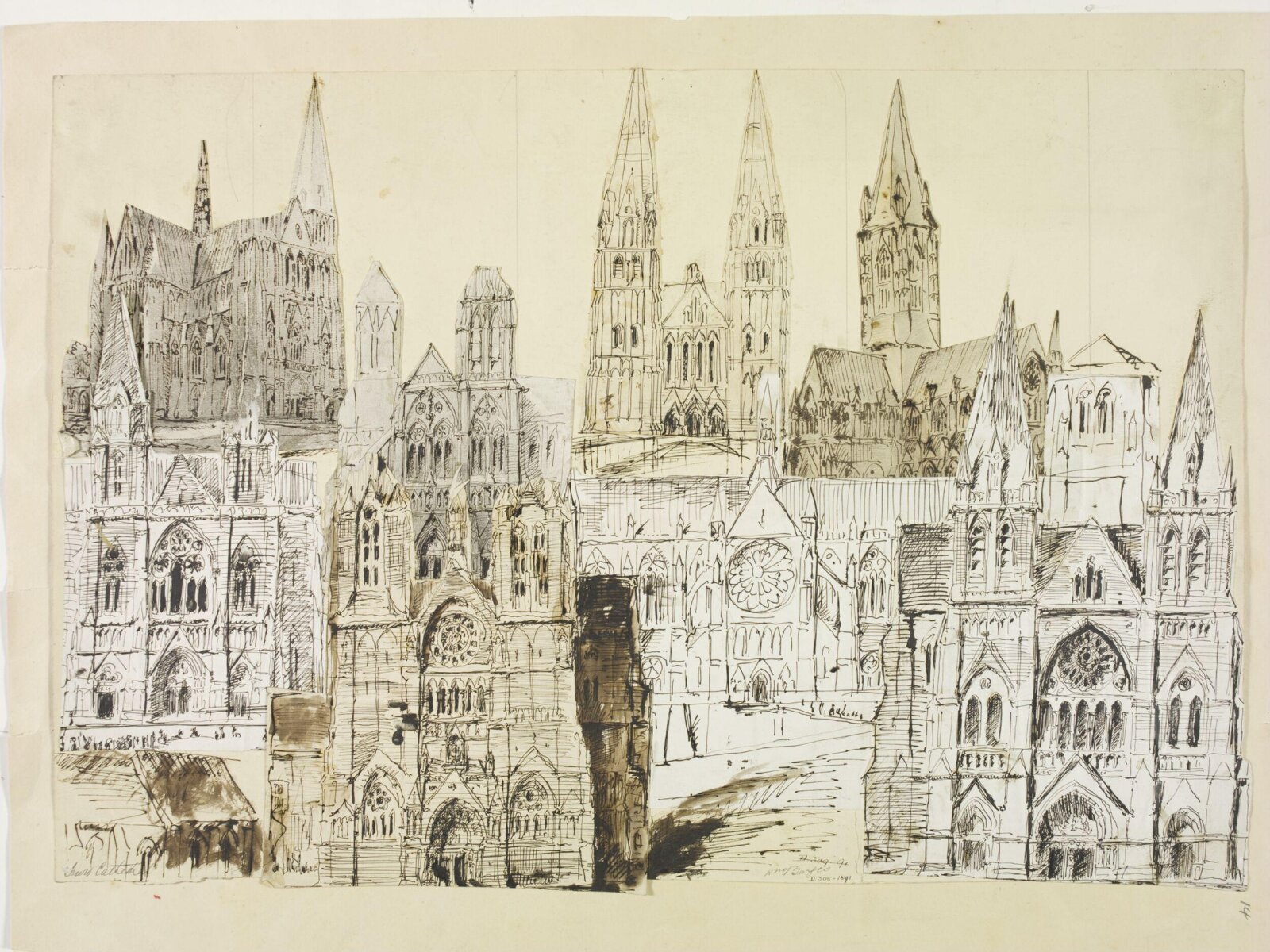 Drawing, William Burges, ca. 1878