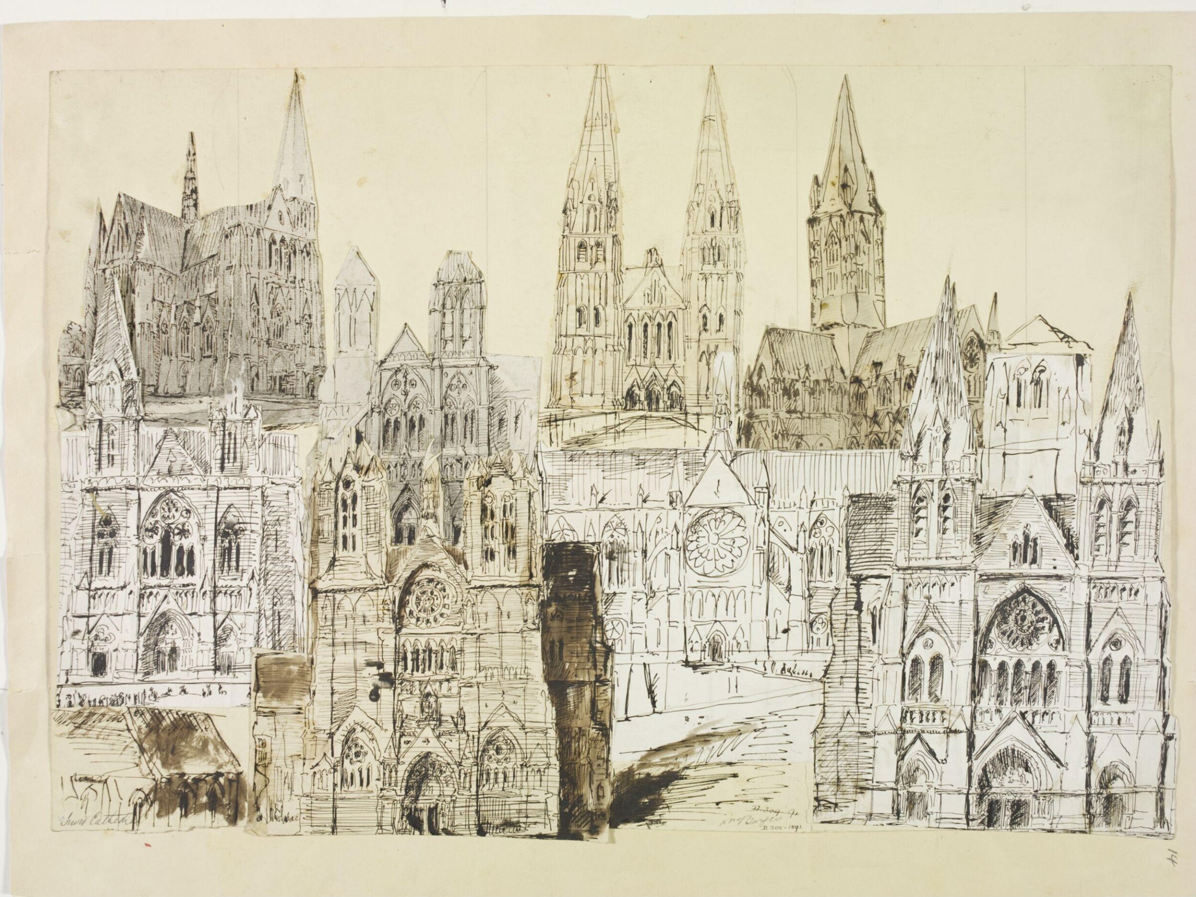 Drawing, William Burges, ca. 1878