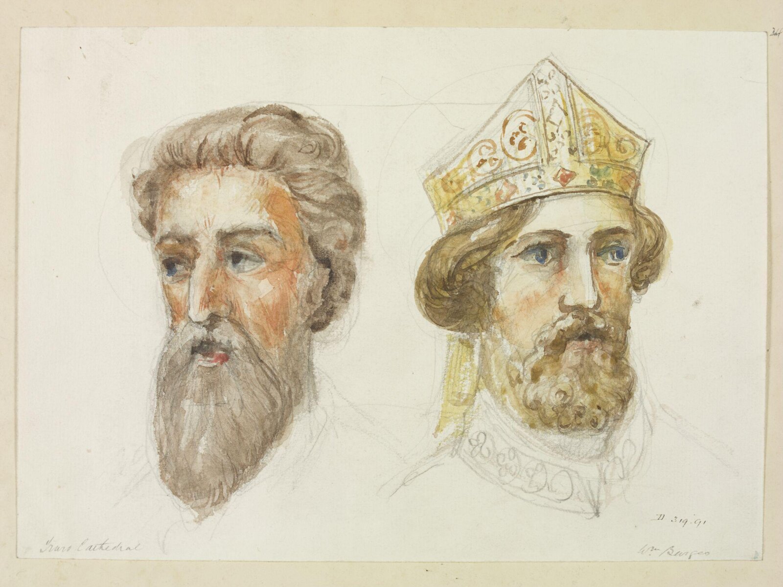 Drawing, William Burges, ca. 1878