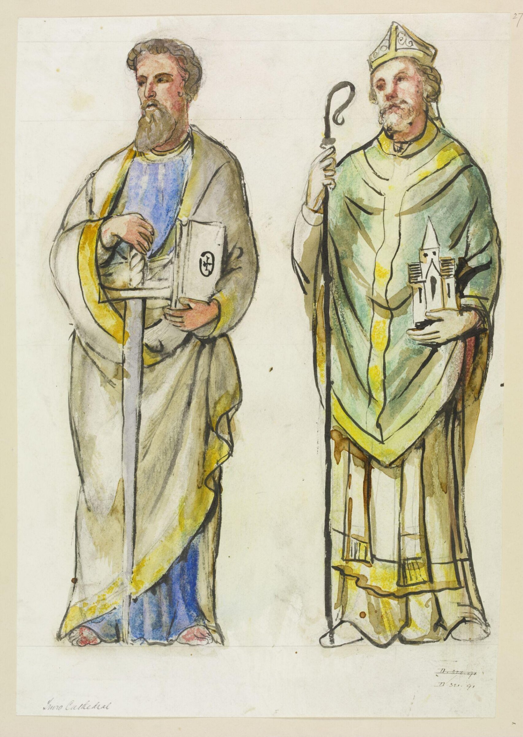 Drawing, William Burges, ca. 1878