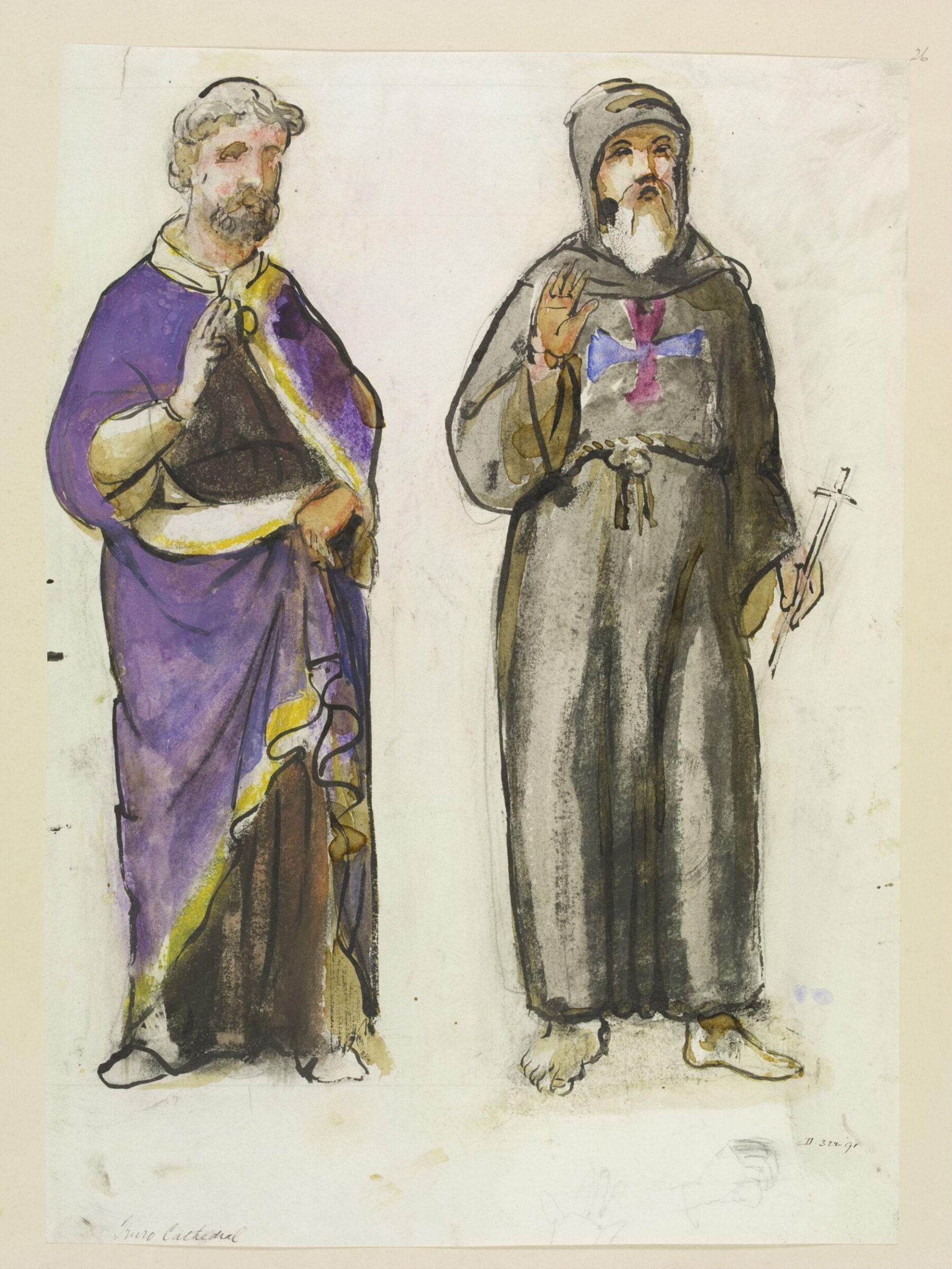 Drawing, William Burges, ca. 1878