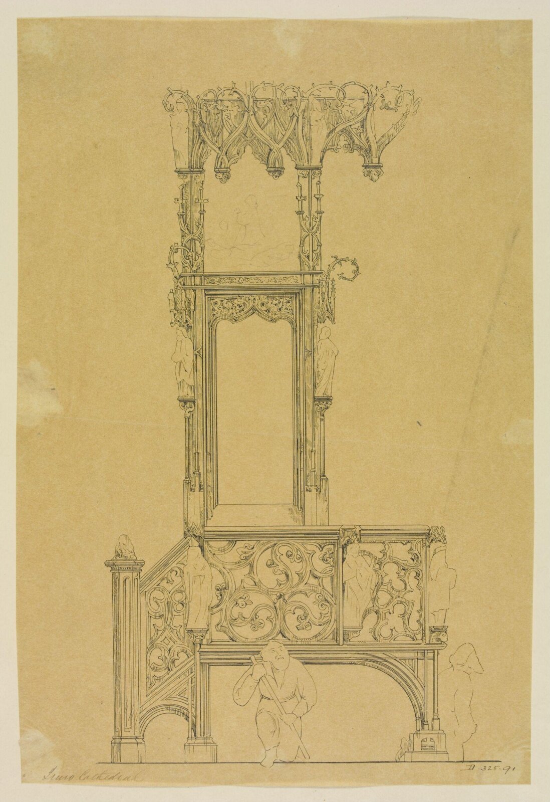 Drawing, William Burges, ca. 1878