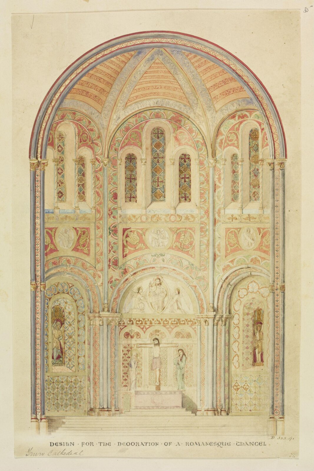 Drawing, William Burges, ca. 1878