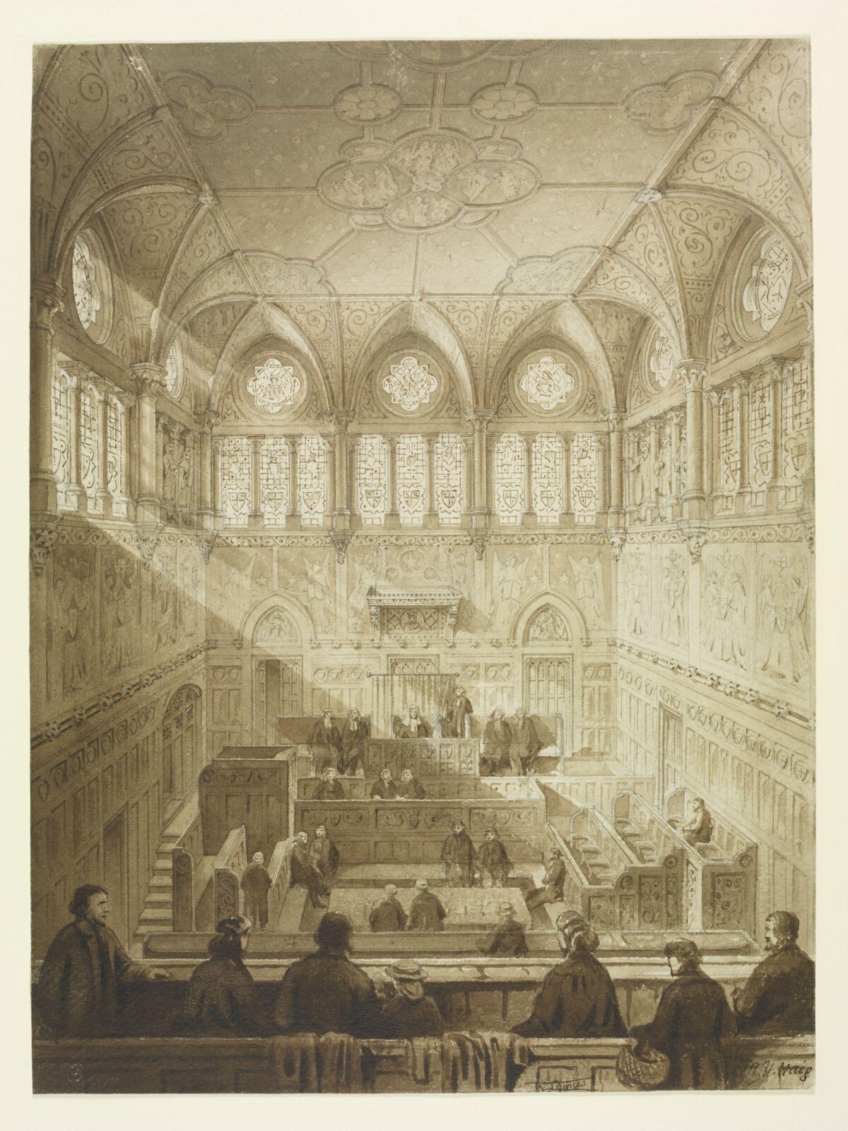 Drawing, William Burges, ca. 1866