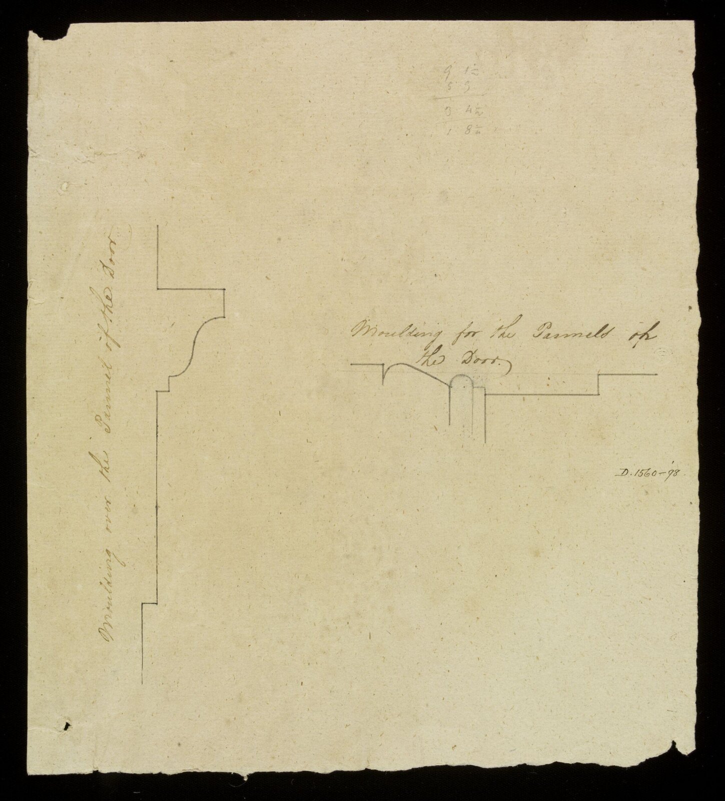Drawing, Richard Jupp, 1797-98.
