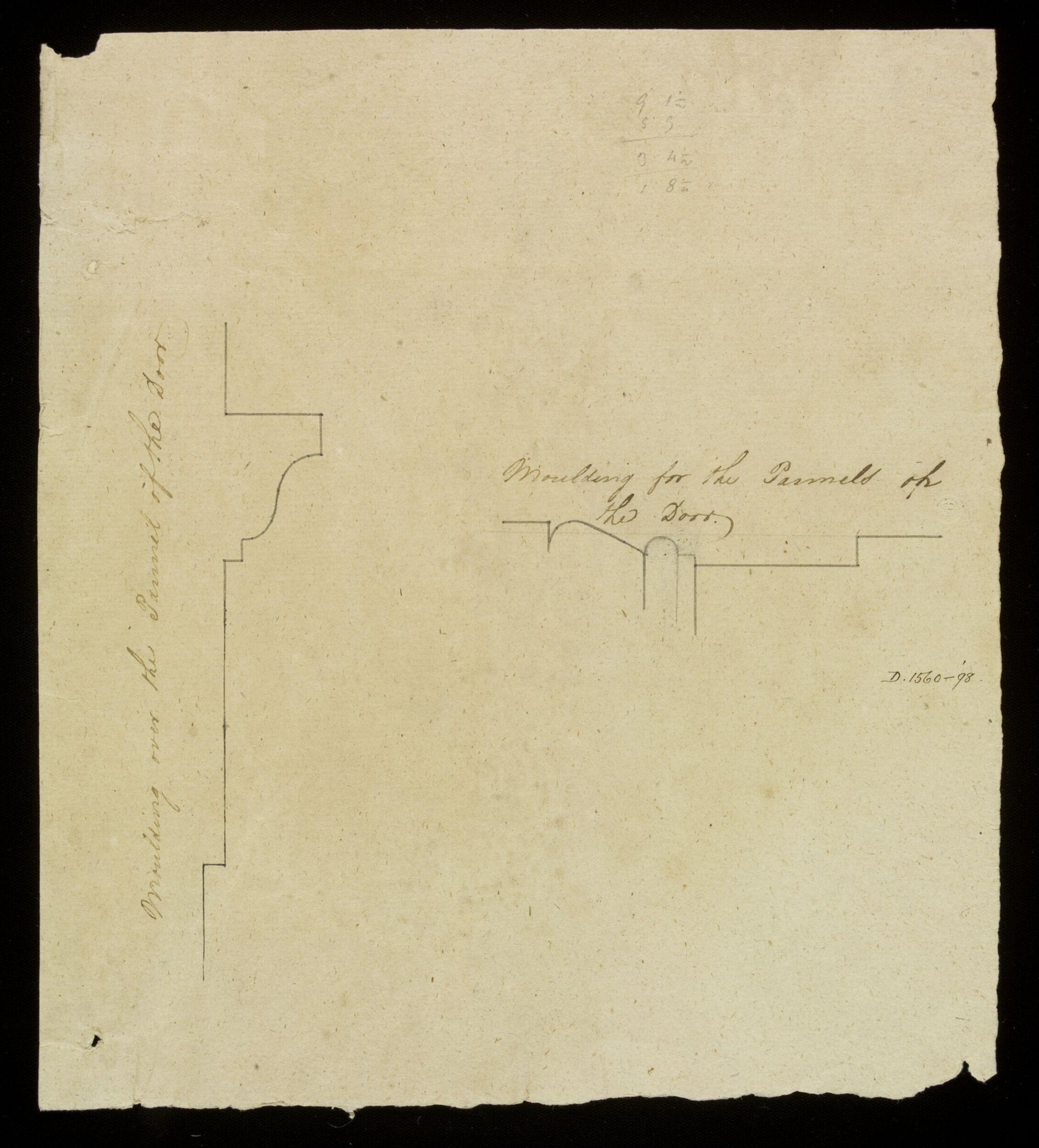 Drawing, Richard Jupp, 1797-98.