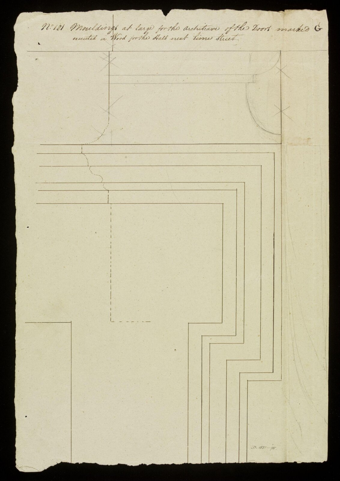 Drawing, Richard Jupp, 1797-98.