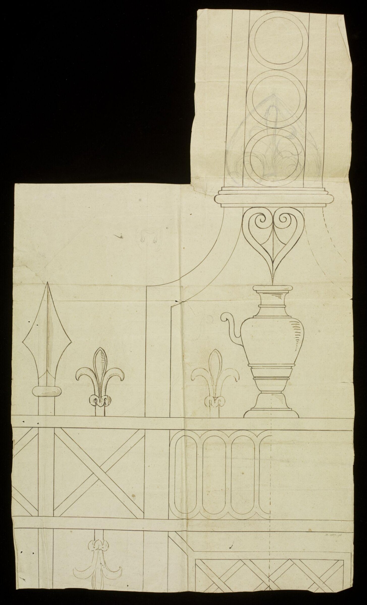 Drawing, Richard Jupp, 1797-98.