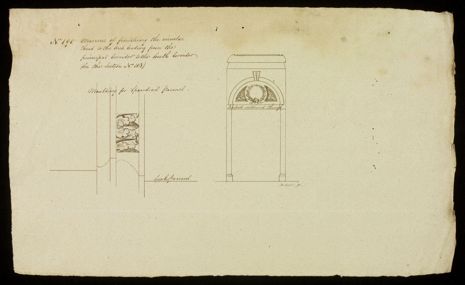 Drawing, Richard Jupp, 1797-98.