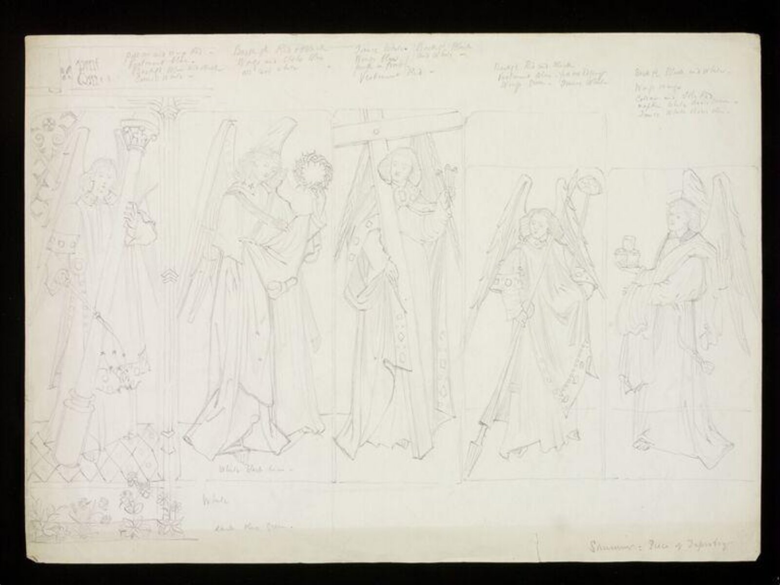 Drawing, W. R. Lethaby, late 19th-early 20th century