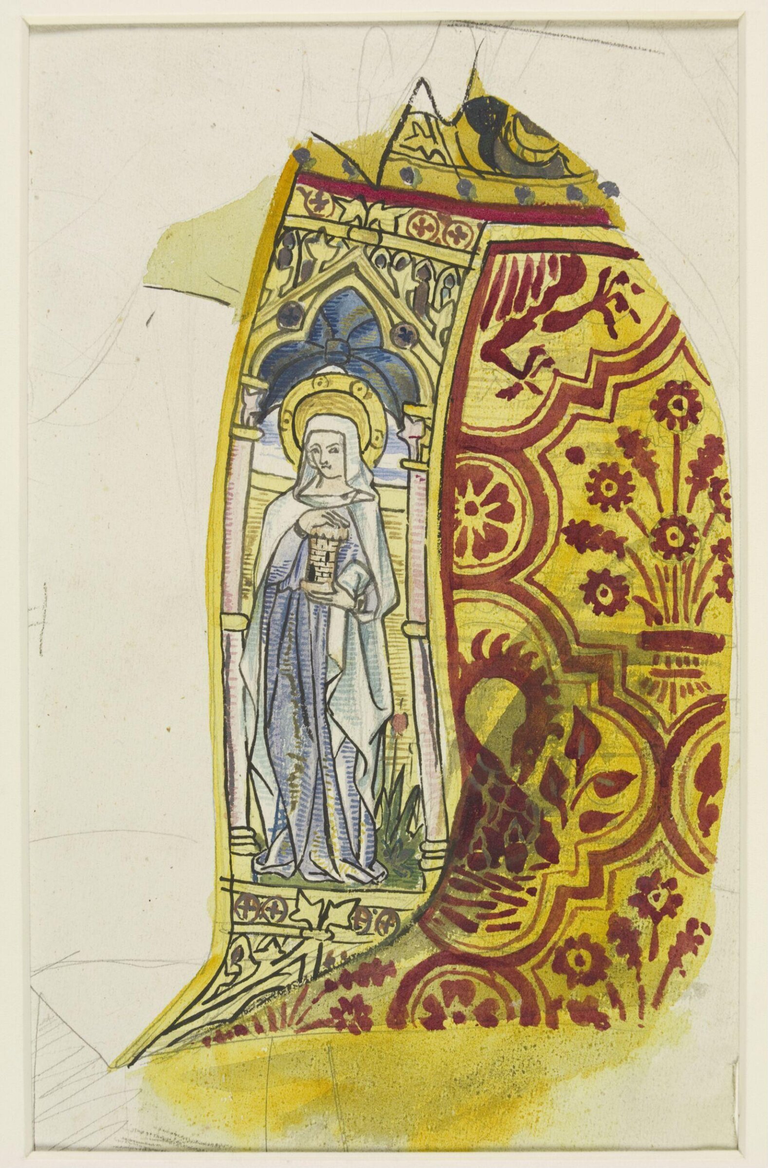 Drawing, William Burges, ca.1850-1881