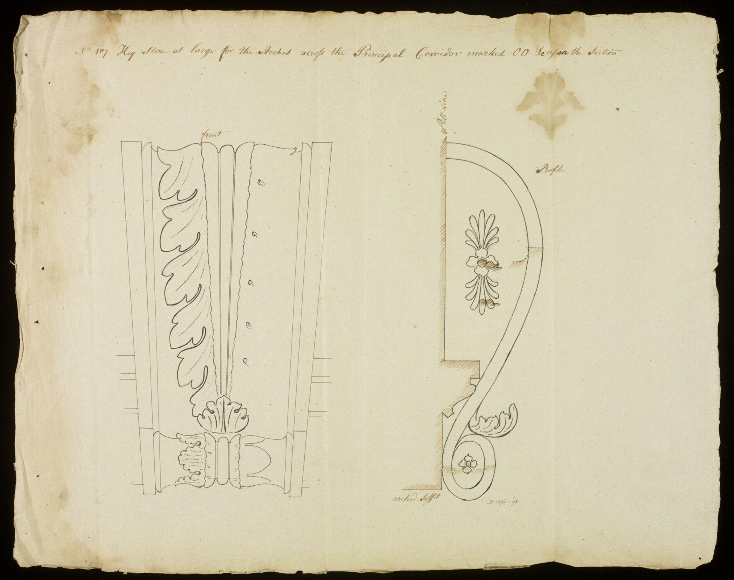 Drawing, Richard Jupp, 1797-98.