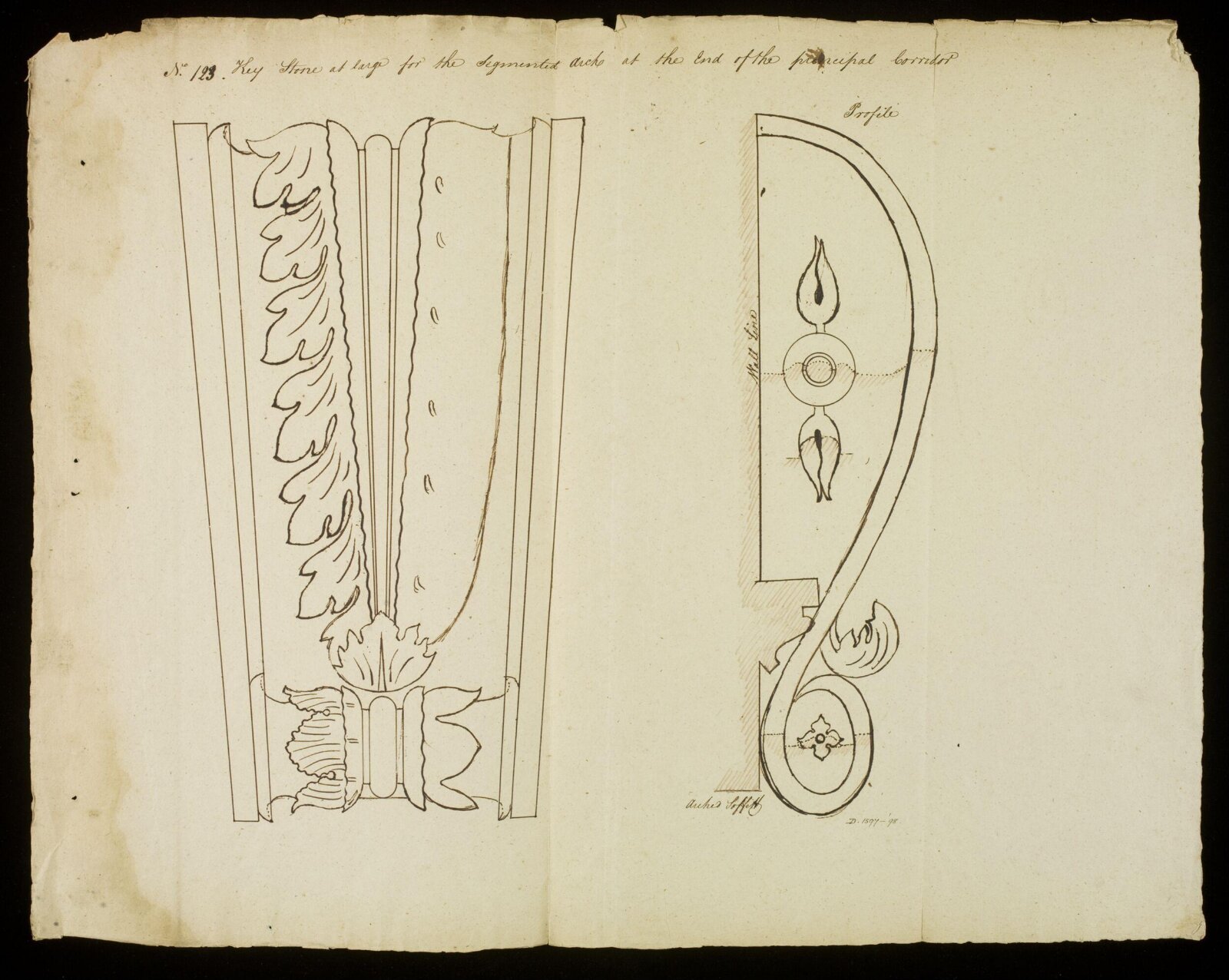 Drawing, Richard Jupp, 1797-98.
