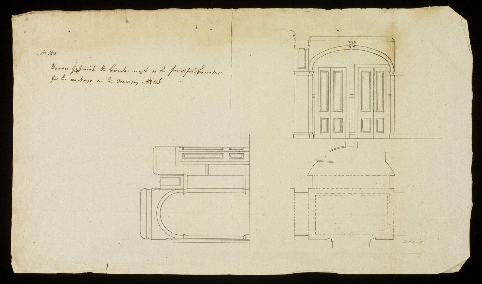 Drawing, Richard Jupp, 1797-98.