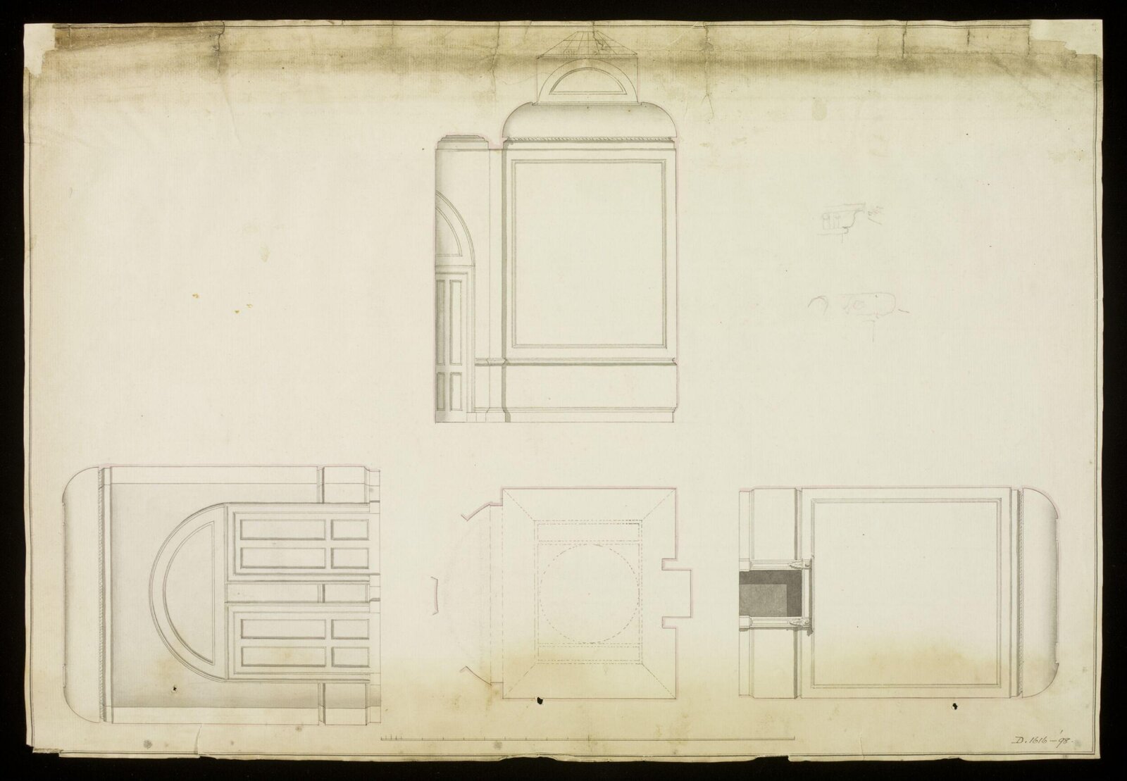 Drawing, Richard Jupp, 1797-98.